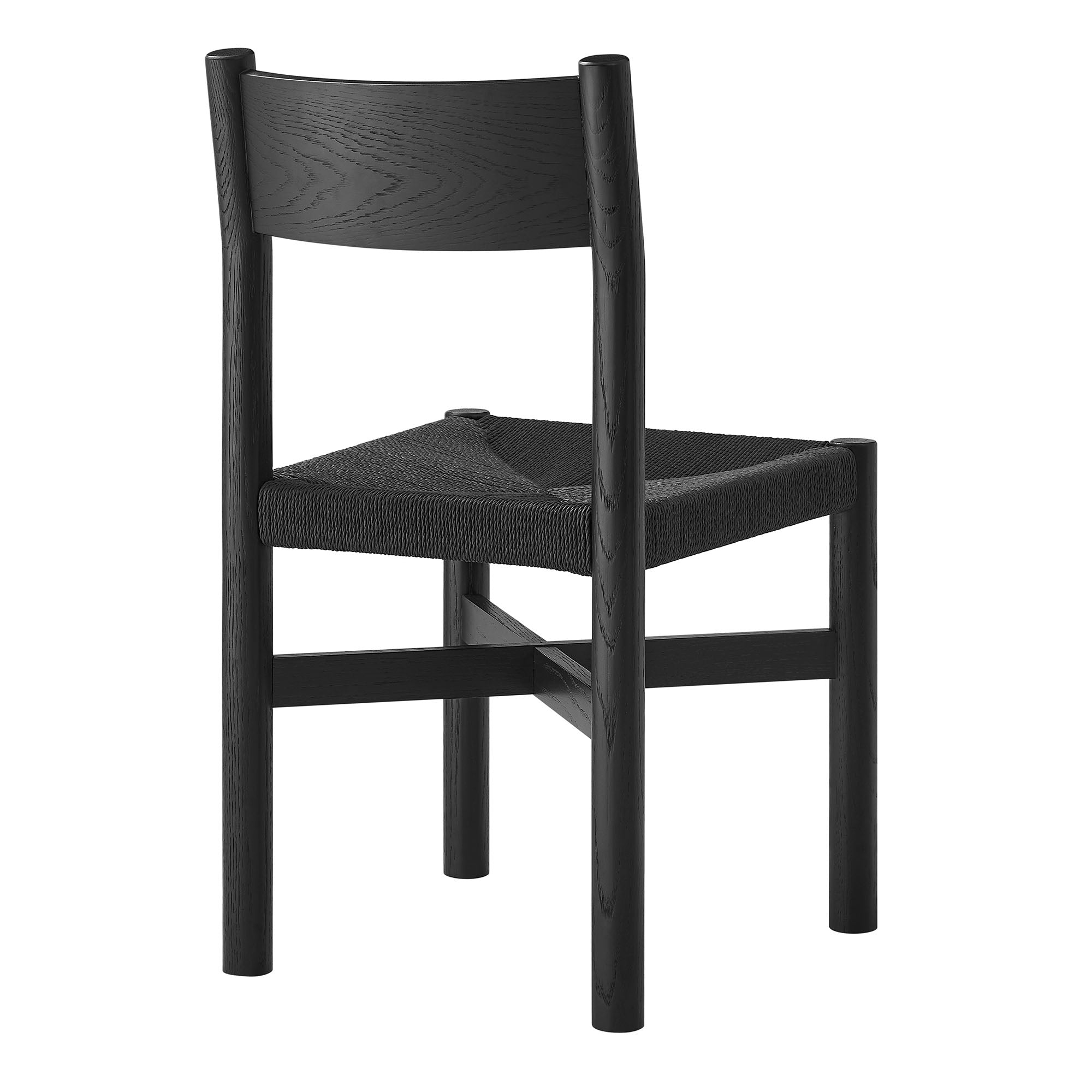 Modway Alvia Oak Wood Dining Side Chair With Woven Seat EEI-7541