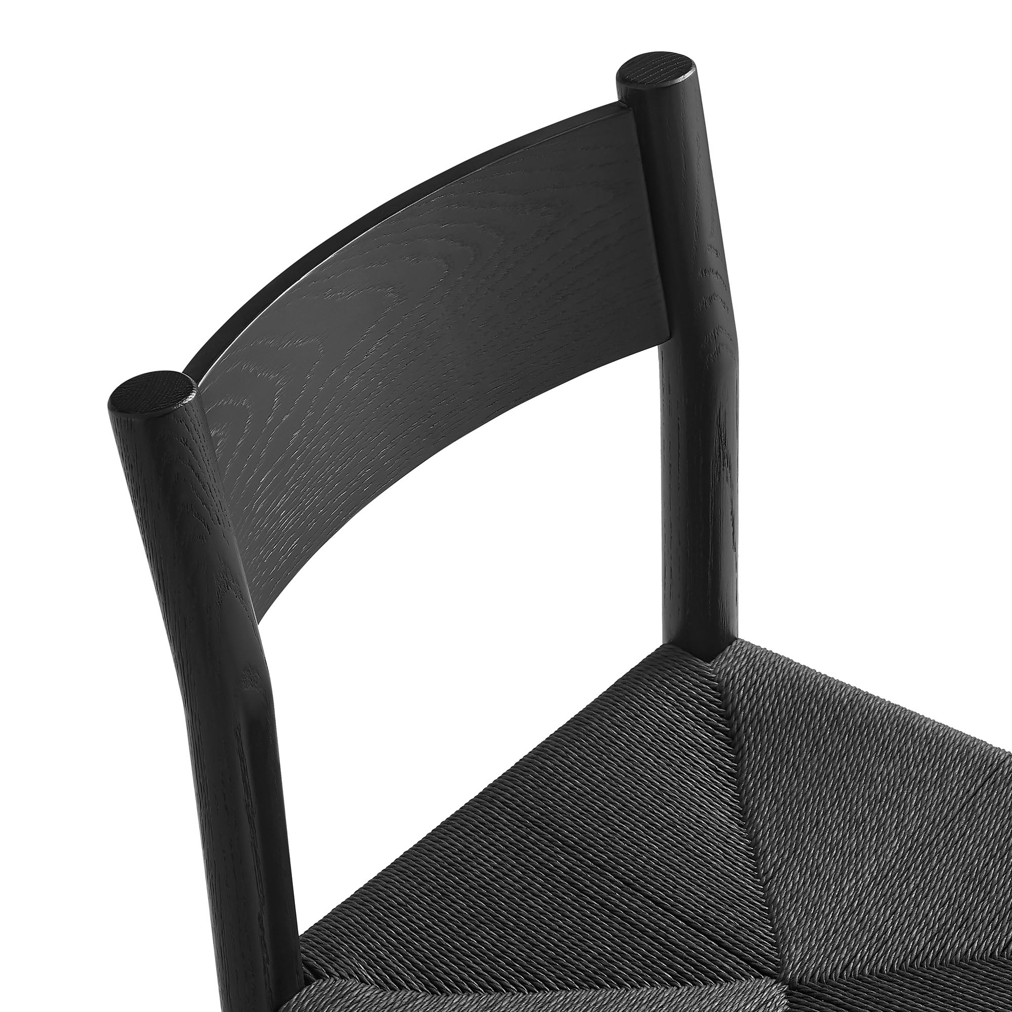 Modway Alvia Oak Wood Dining Side Chair With Woven Seat EEI-7541