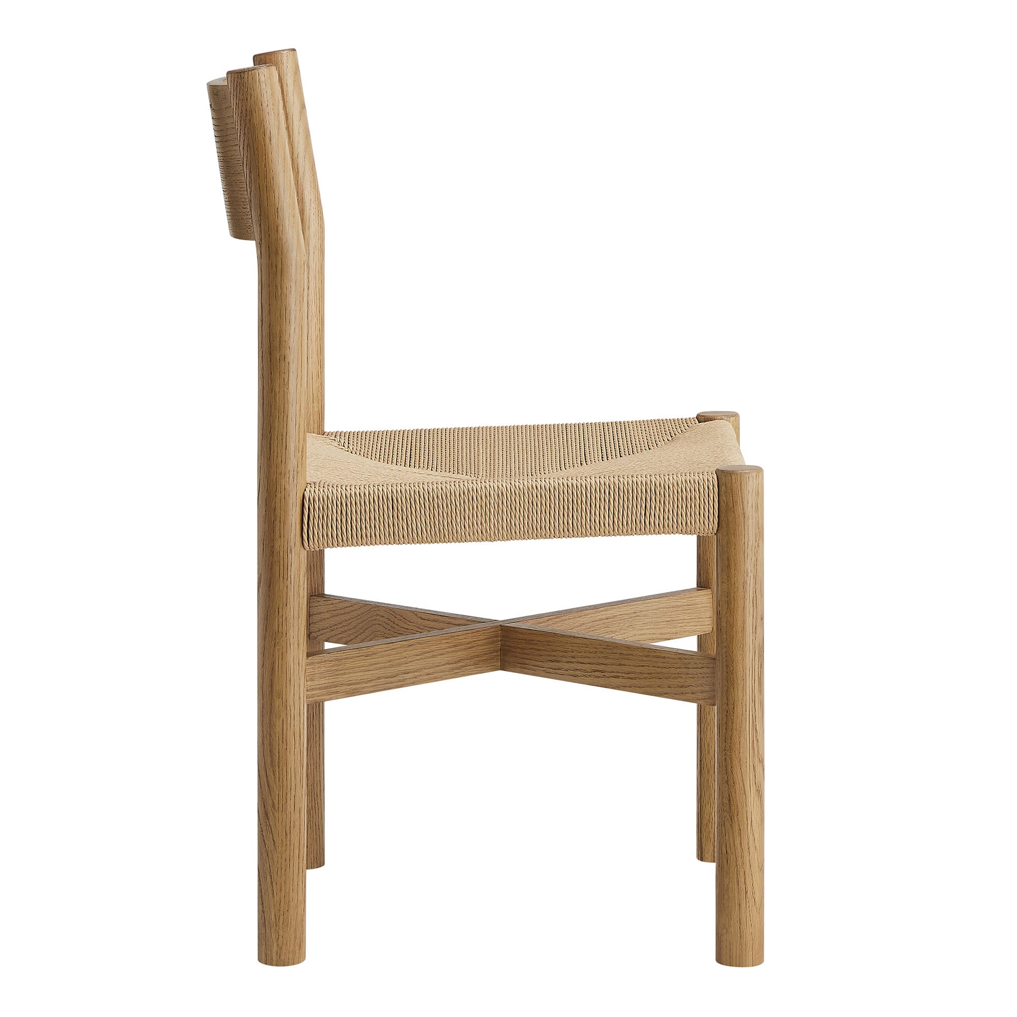 Modway Alvia Oak Wood Dining Side Chair With Woven Seat EEI-7541