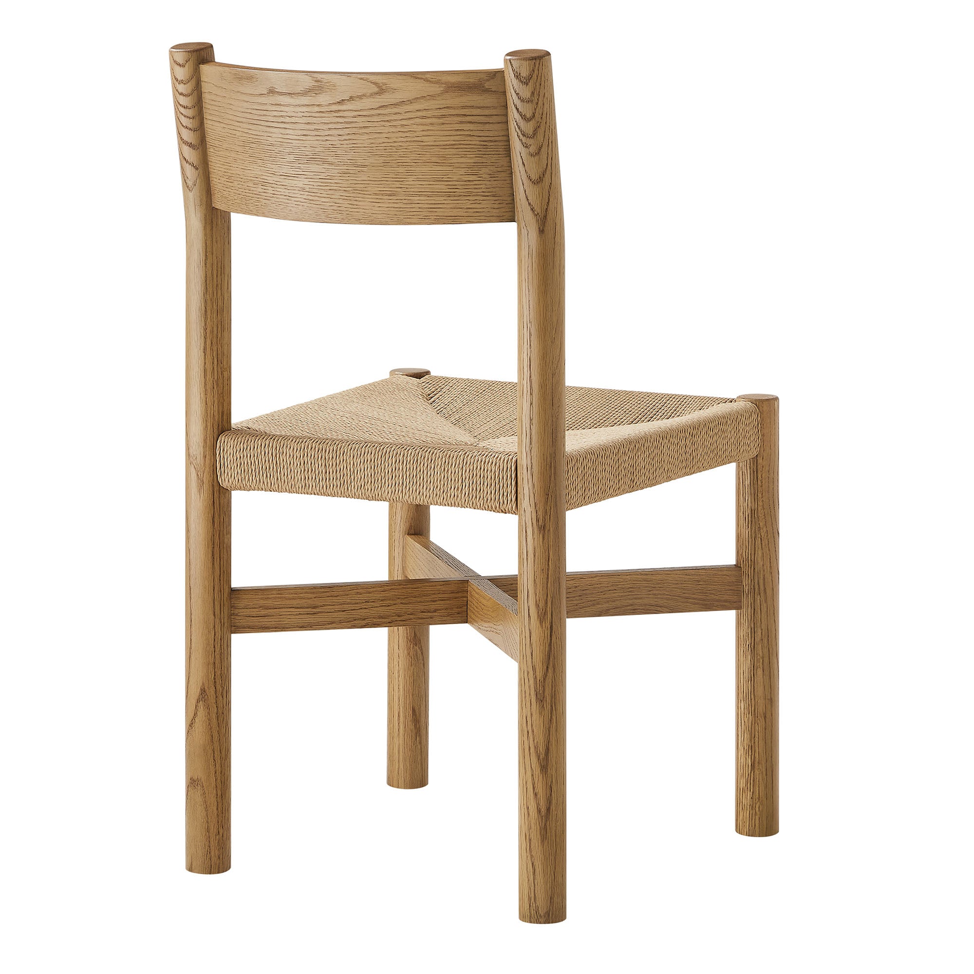 Modway Alvia Oak Wood Dining Side Chair With Woven Seat EEI-7541