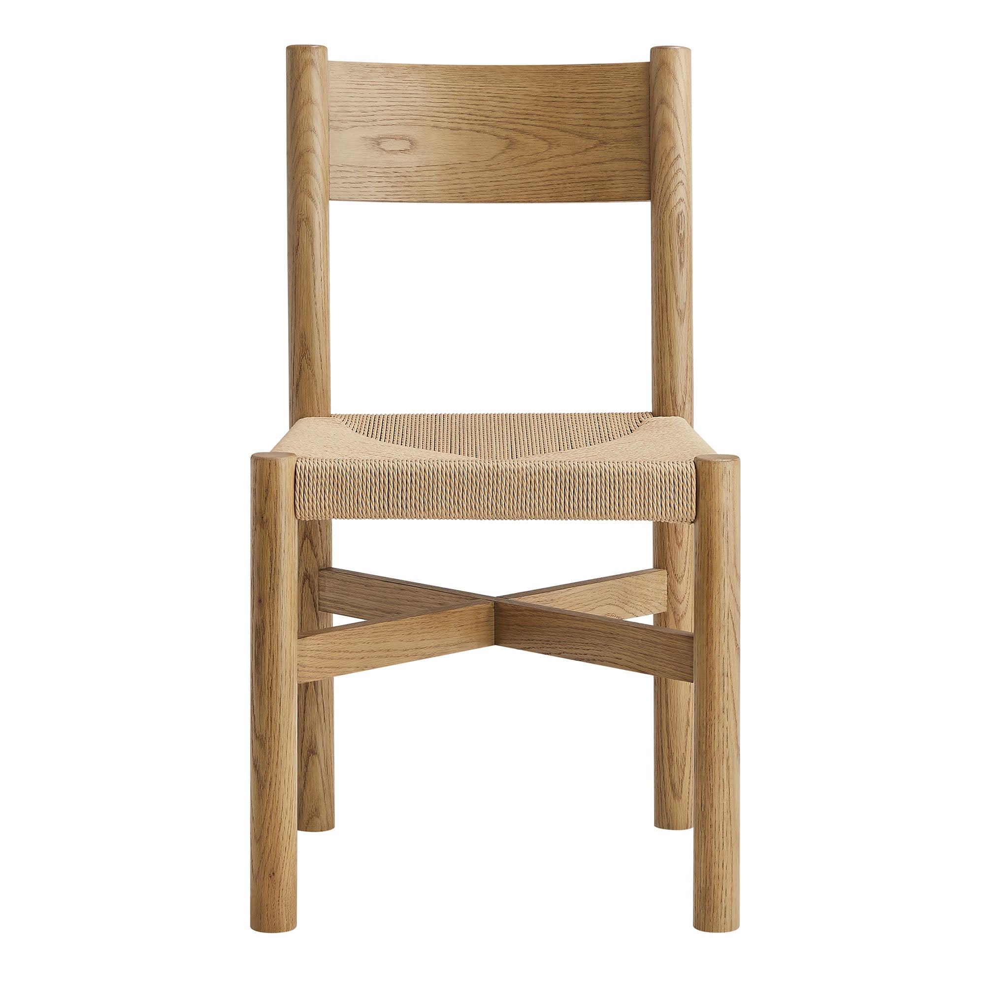 Modway Alvia Oak Wood Dining Side Chair With Woven Seat EEI-7541