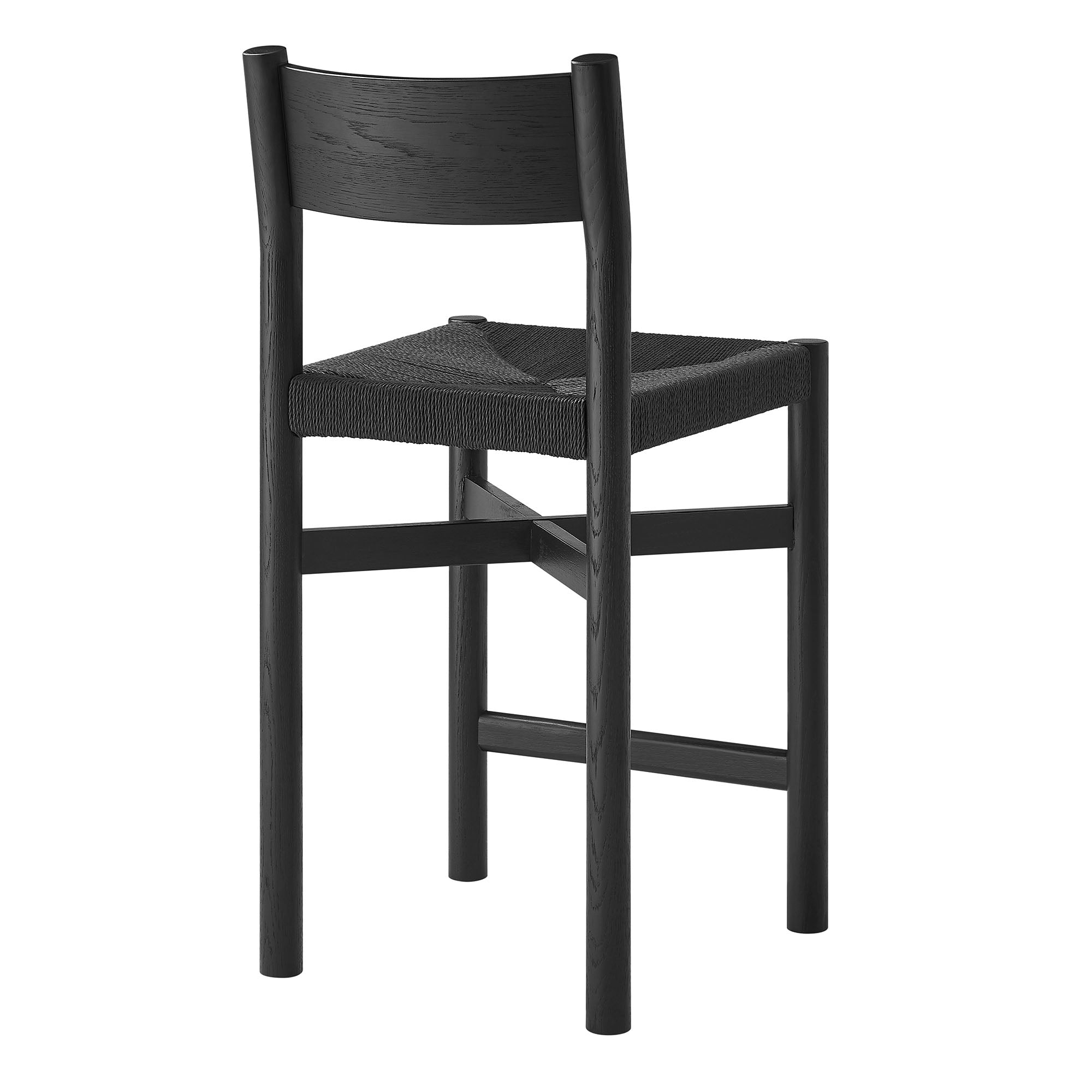 Modway Alvia Oak Wood Counter Stools With Woven Seats Set of 2 EEI-7543