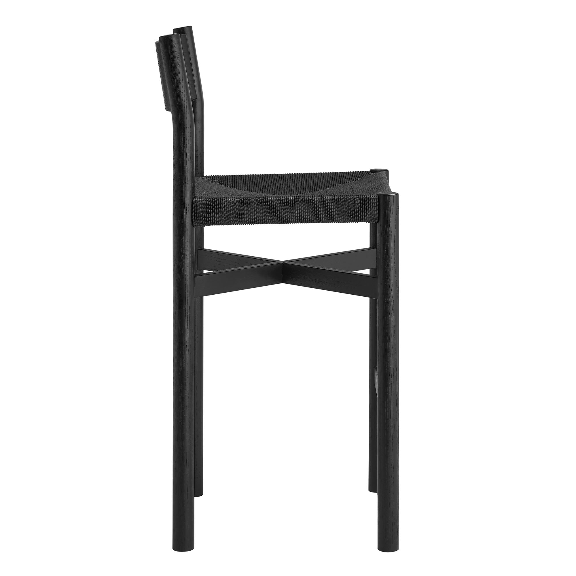 Modway Alvia Oak Wood Bar Stools With Woven Seats Set of 2 EEI-7544