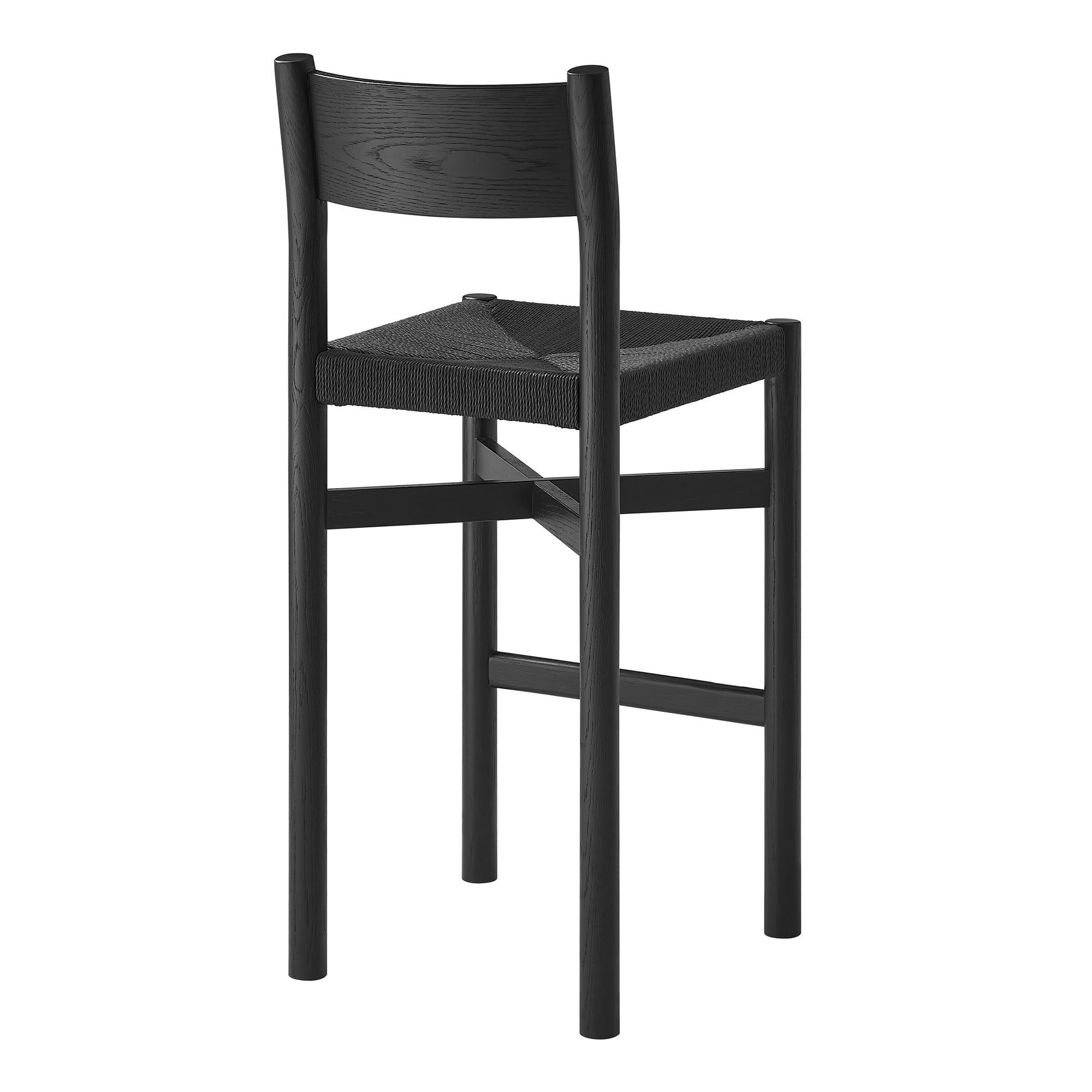Modway Alvia Oak Wood Bar Stools With Woven Seats Set of 2 EEI-7544