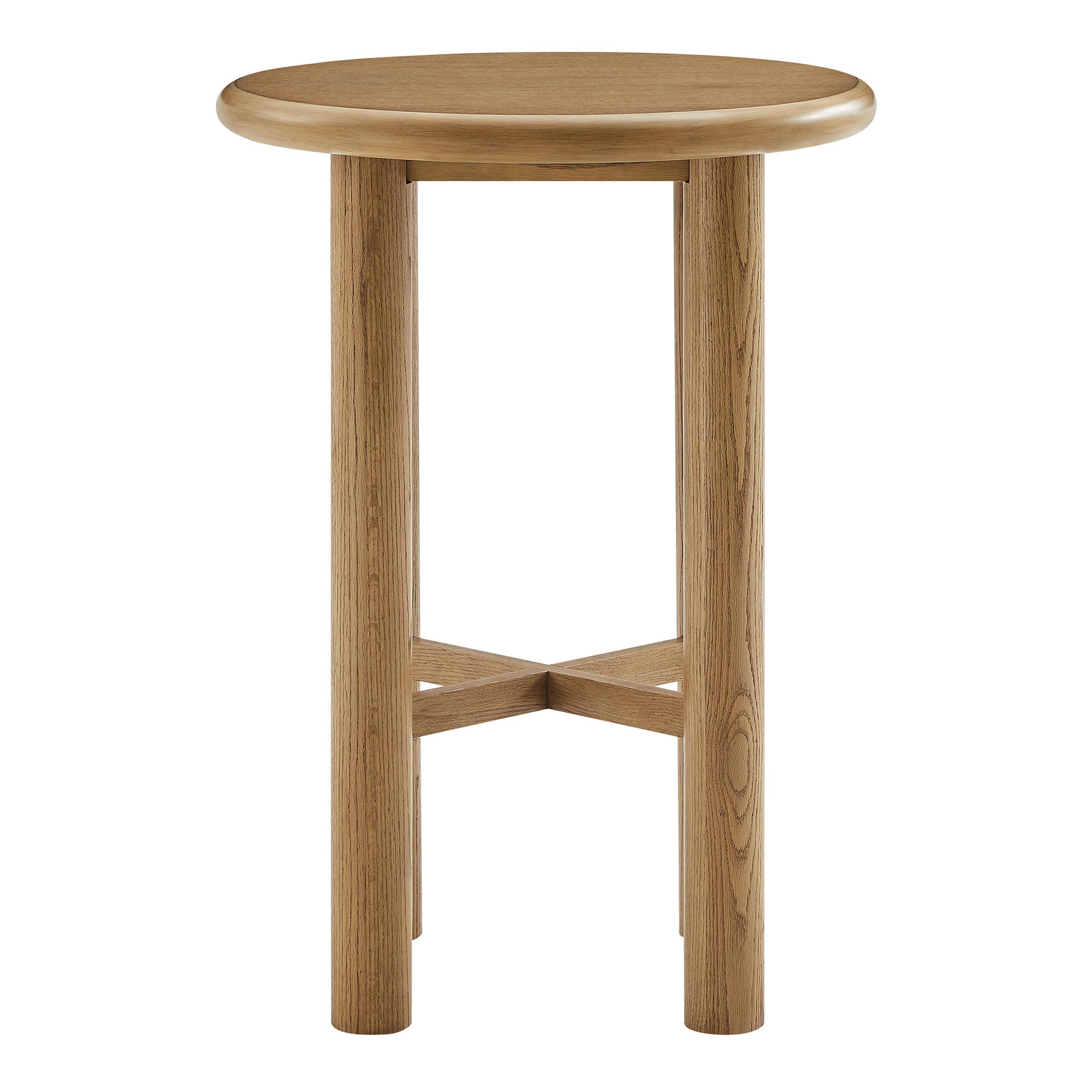 Modway Alvia Round 30" Oak Wood Bar Table EEI-7545