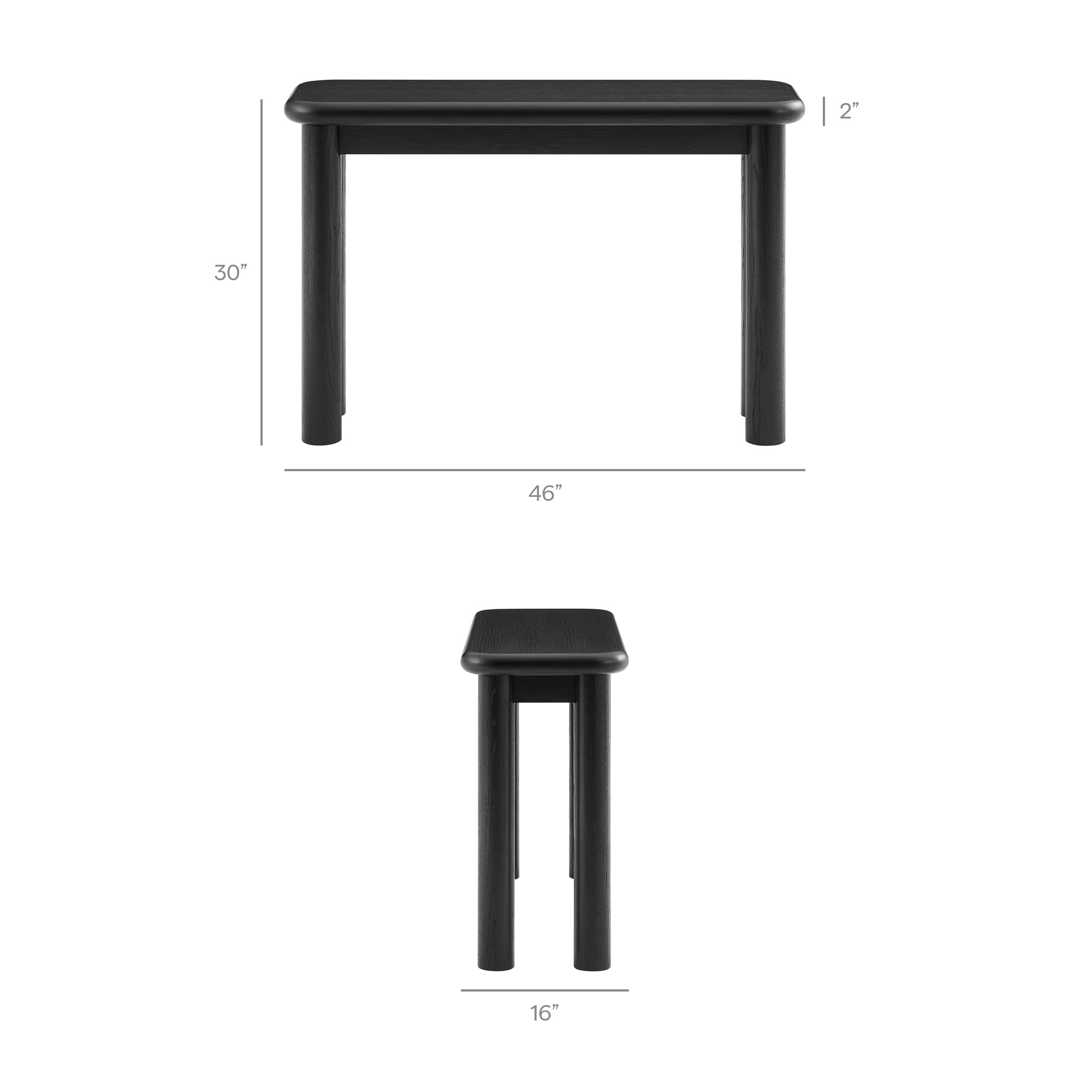 Modway Alvia Oak Wood Console Table EEI-7547