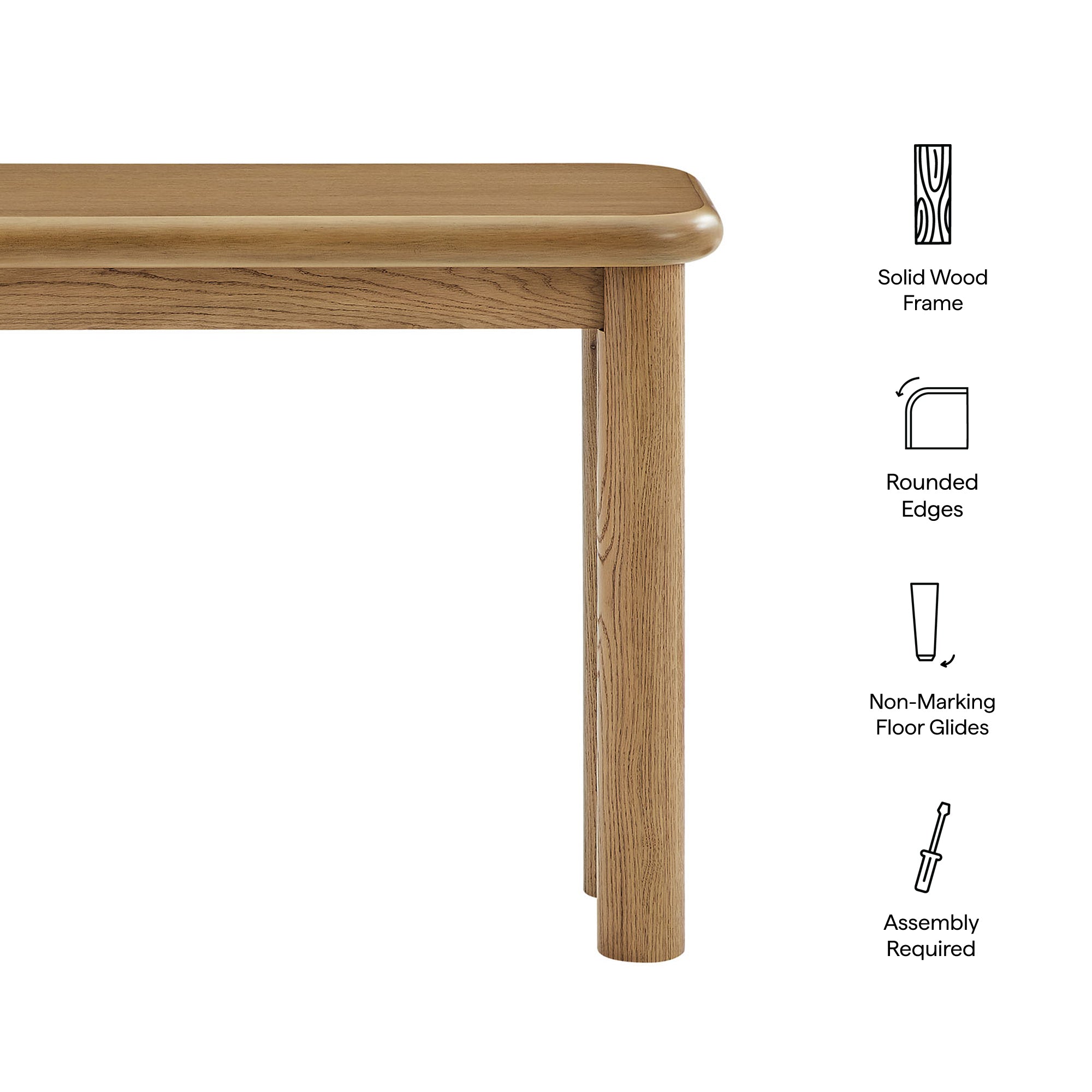 Modway Alvia Oak Wood Console Table EEI-7547