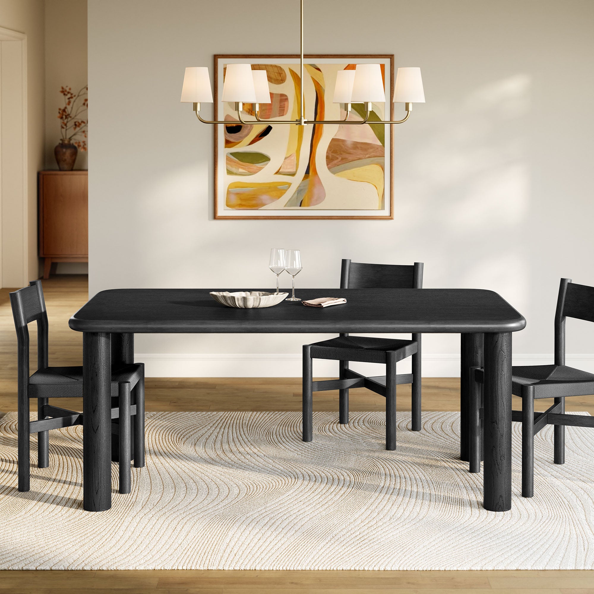 Modway Alvia 72" Rectangular Oak Wood Dining Table EEI-7548