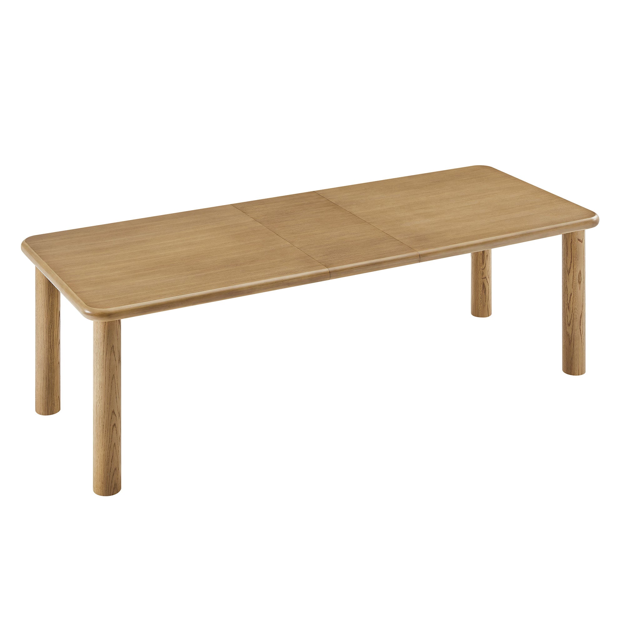 Modway Alvia 86"-105" Extendable Rectangular Oak Wood Dining Table EEI-7549