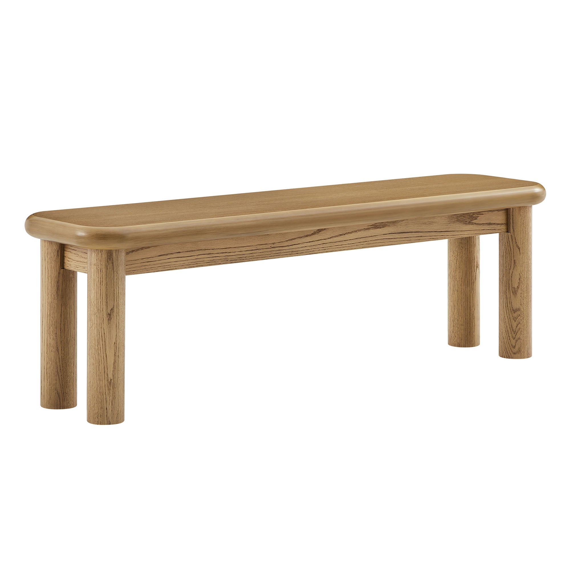 Modway Alvia 58" Oak Wood Bench EEI-7550