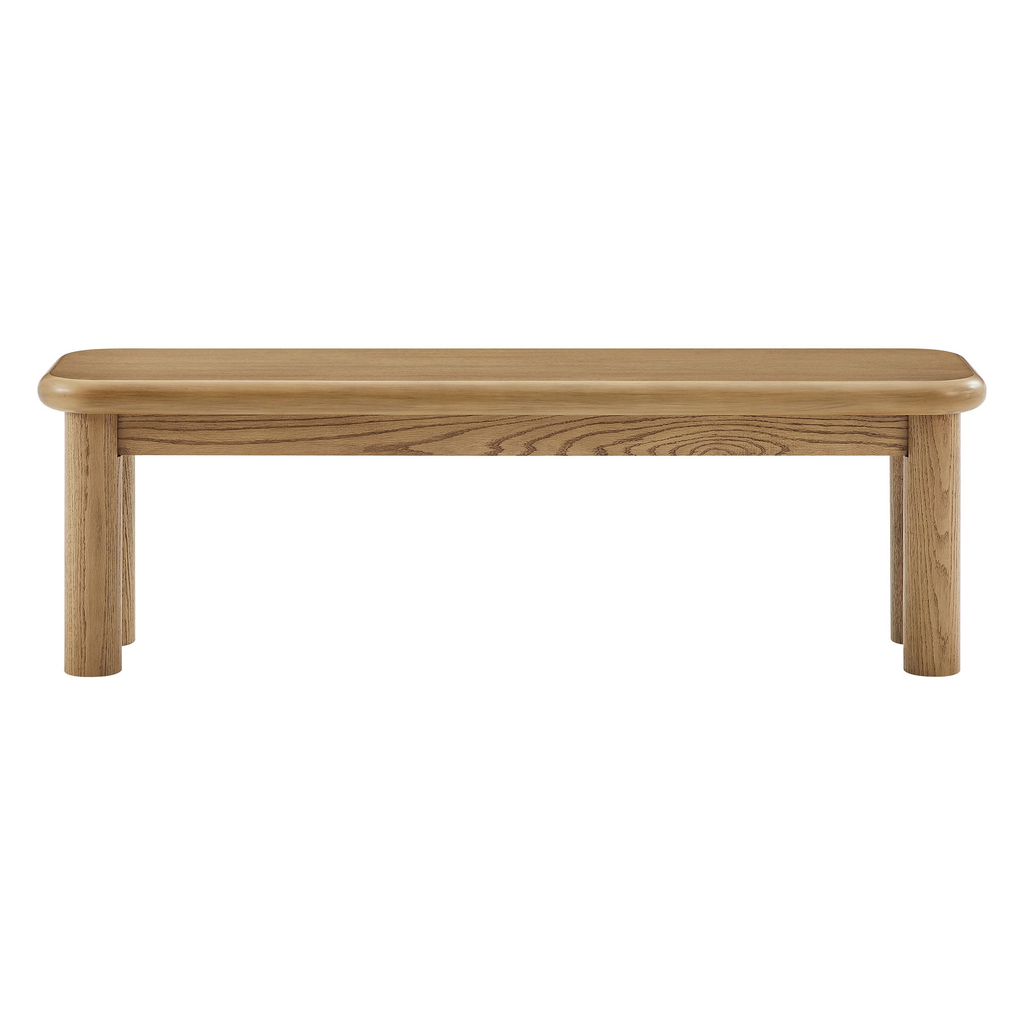Modway Alvia 58" Oak Wood Bench EEI-7550