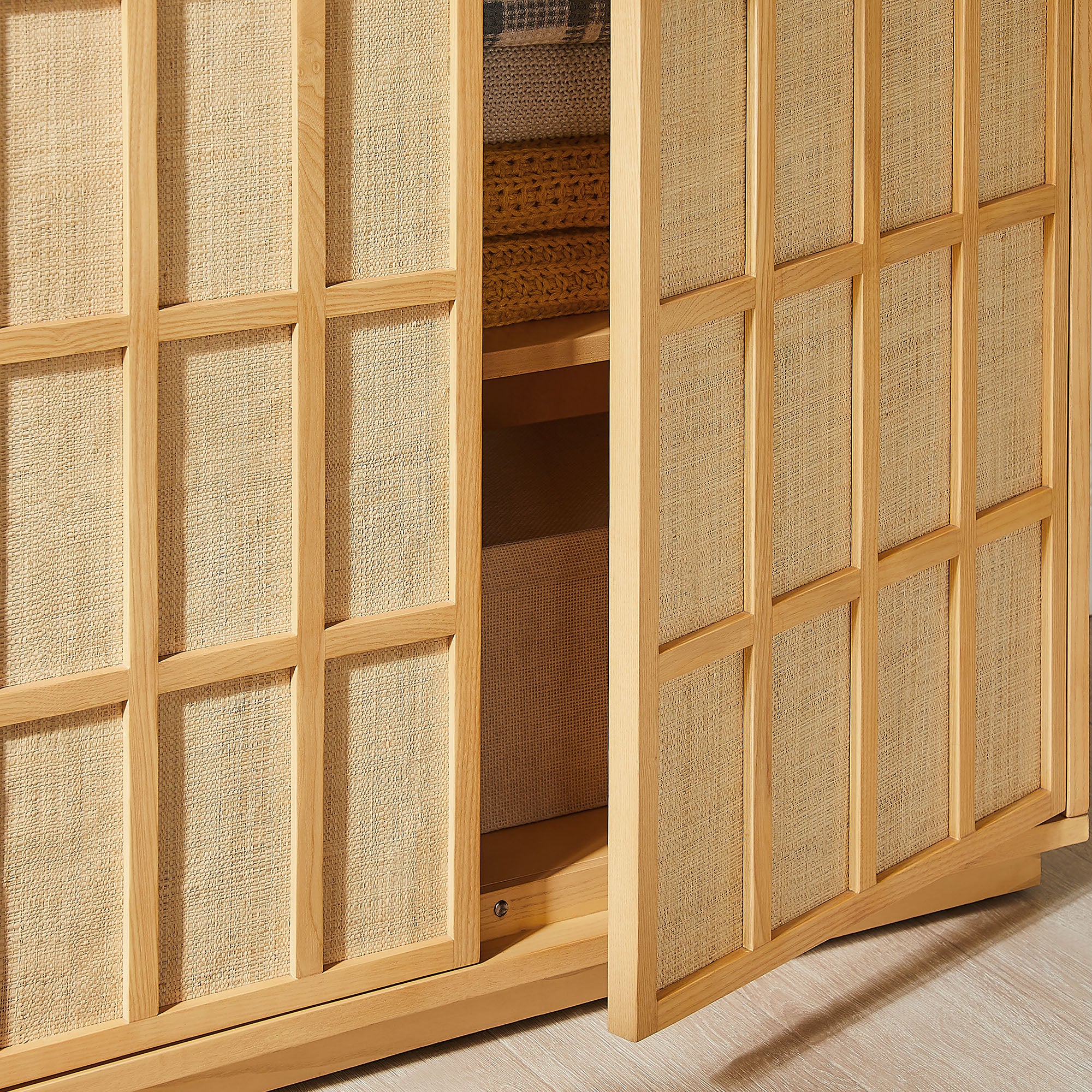 Modway EEI-7560 Aiko 64 Inch Tall Japandi Storage Cabinet