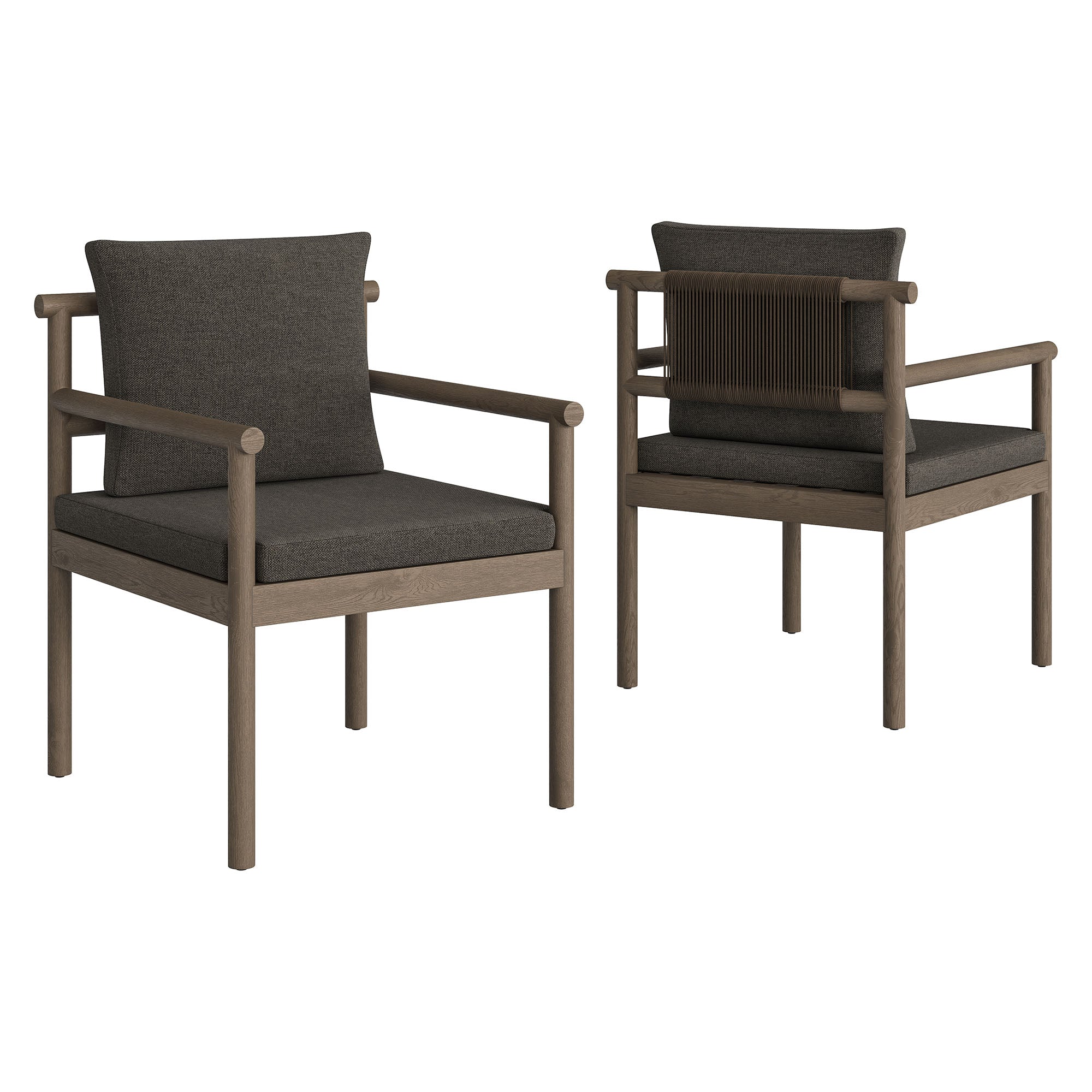 Modway Eleni 7 Piece Outdoor Patio Teak Wood Dining Set