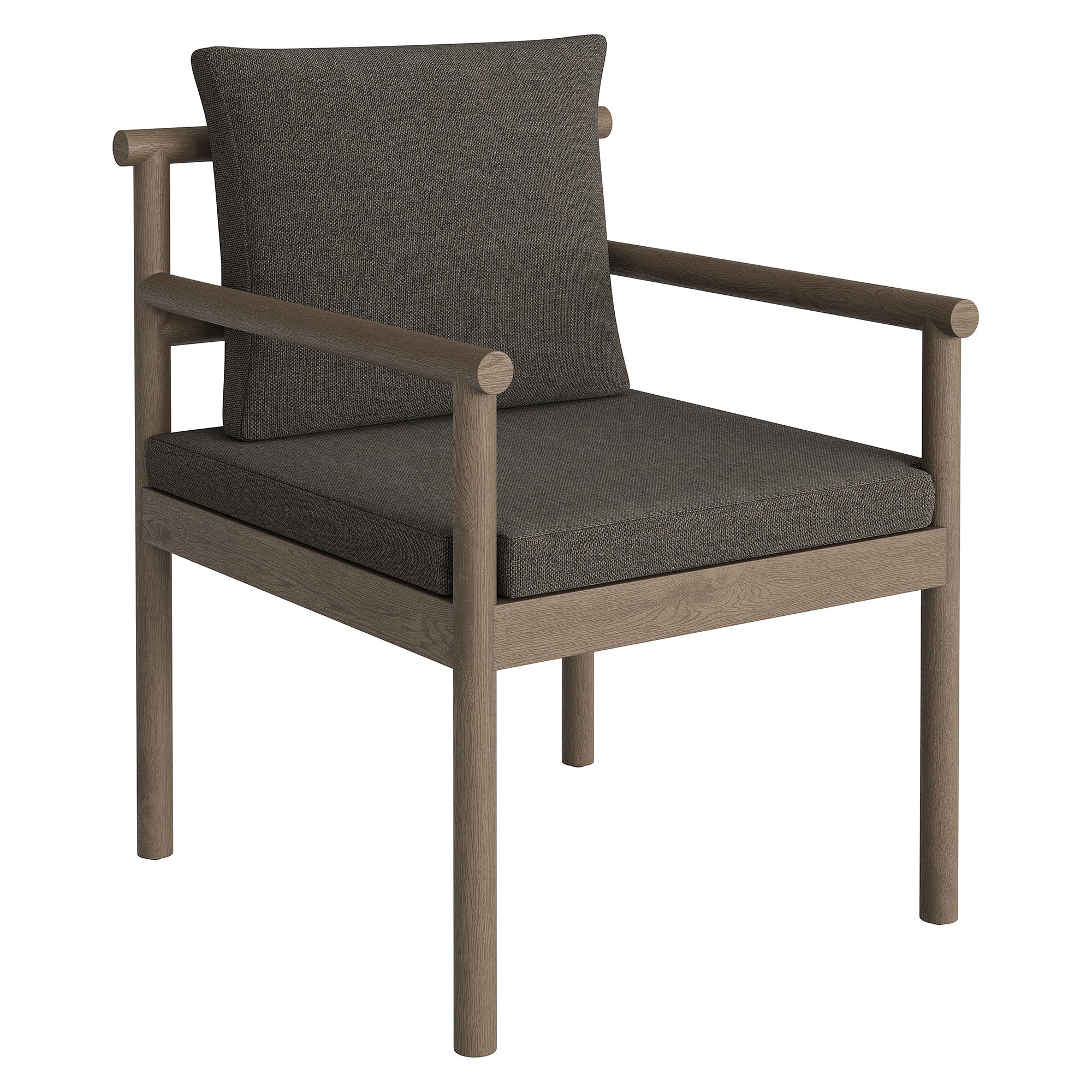 Modway Eleni Outdoor Patio Teak Wood Rope Dining Chair
