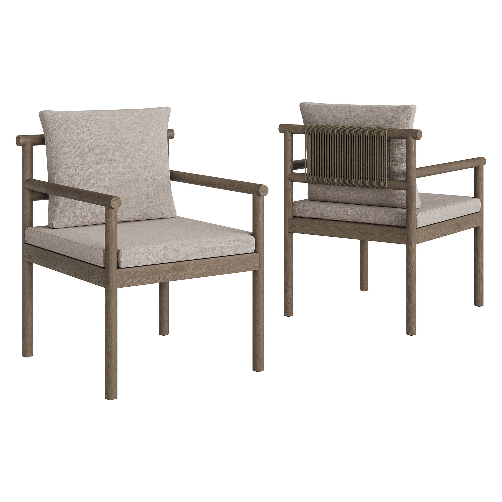 Modway Eleni 7 Piece Outdoor Patio Teak Wood Dining Set
