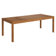 Modway Eleni 89-Inch Outdoor Patio Teak Wood Dining Table