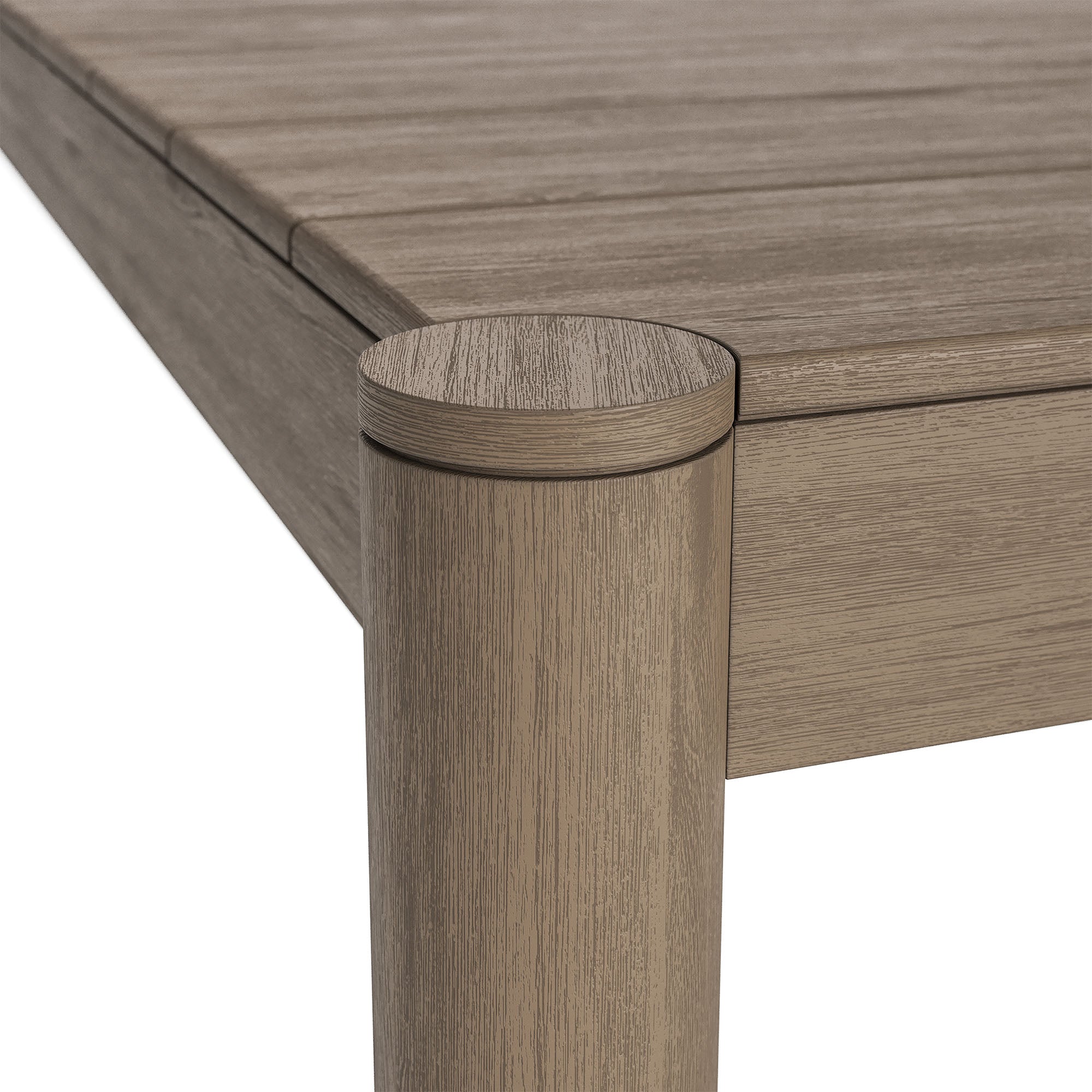 Modway Eleni 89-Inch Outdoor Patio Teak Wood Dining Table