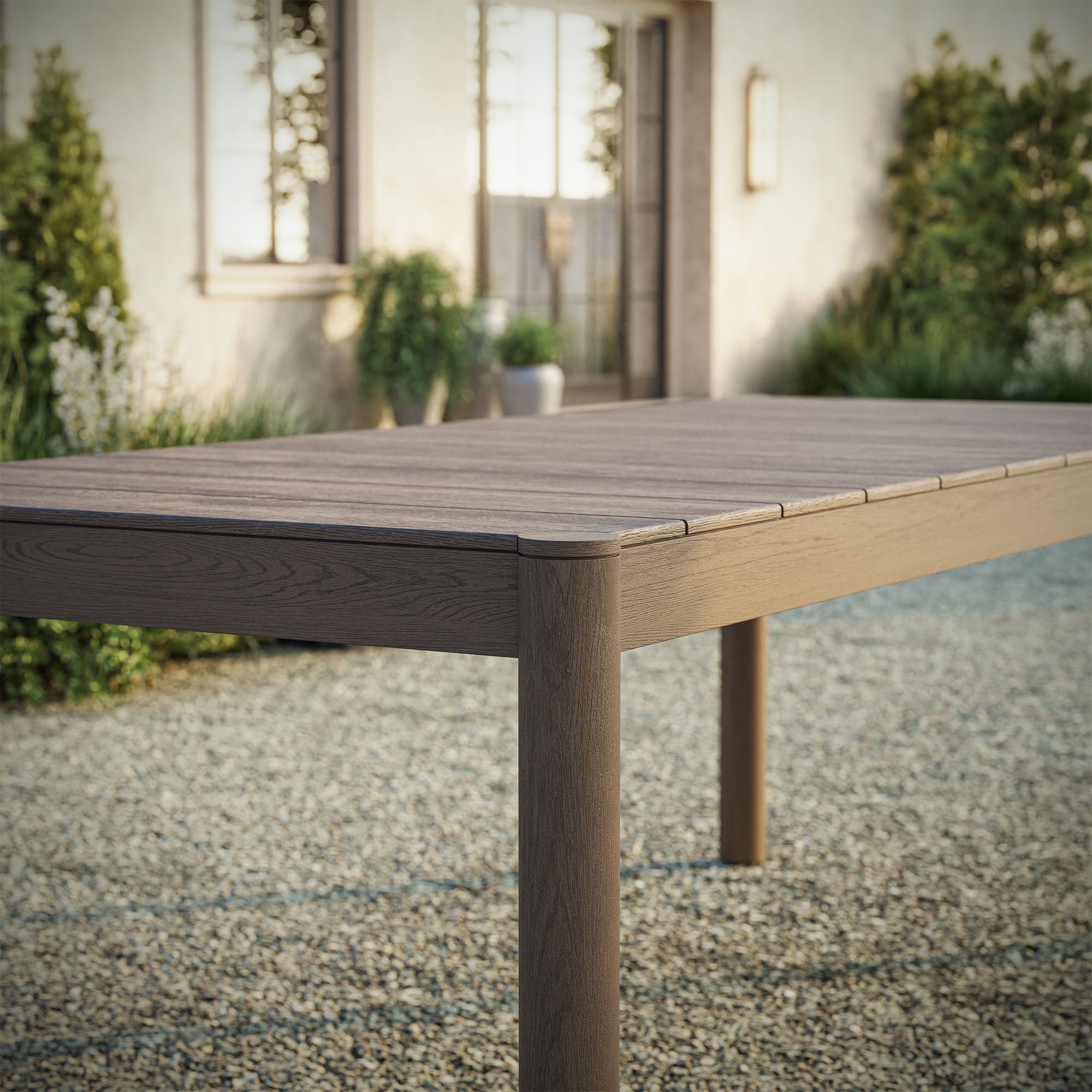 Modway Eleni 89-Inch Outdoor Patio Teak Wood Dining Table