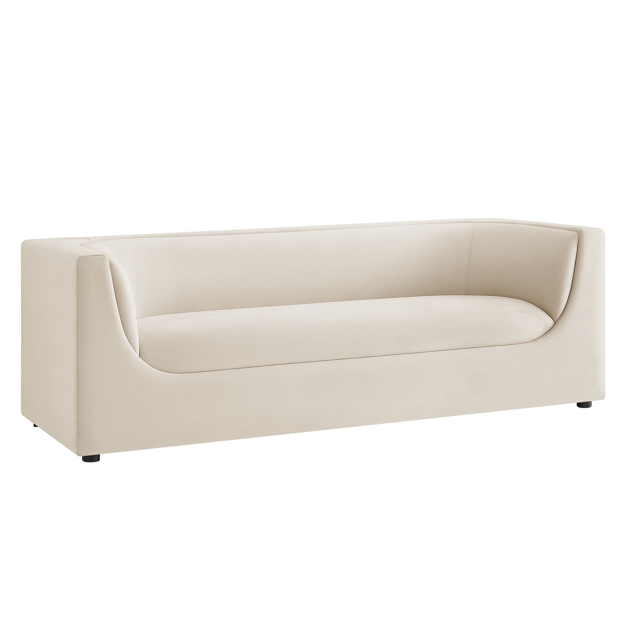 Modway EEI-7564 Hilda 86" Curved Back Performance Velvet Sofa
