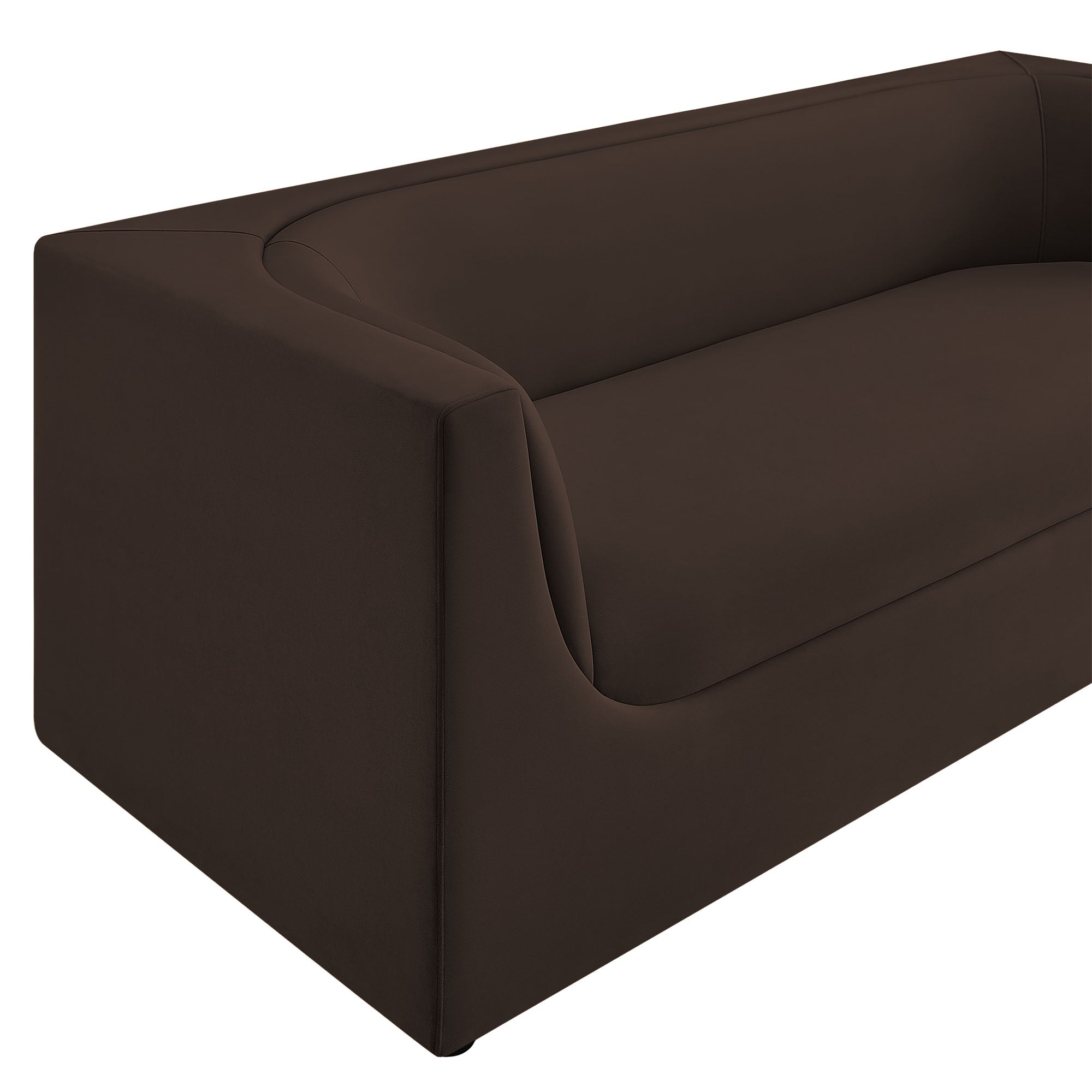 Modway EEI-7564 Hilda 86" Curved Back Performance Velvet Sofa