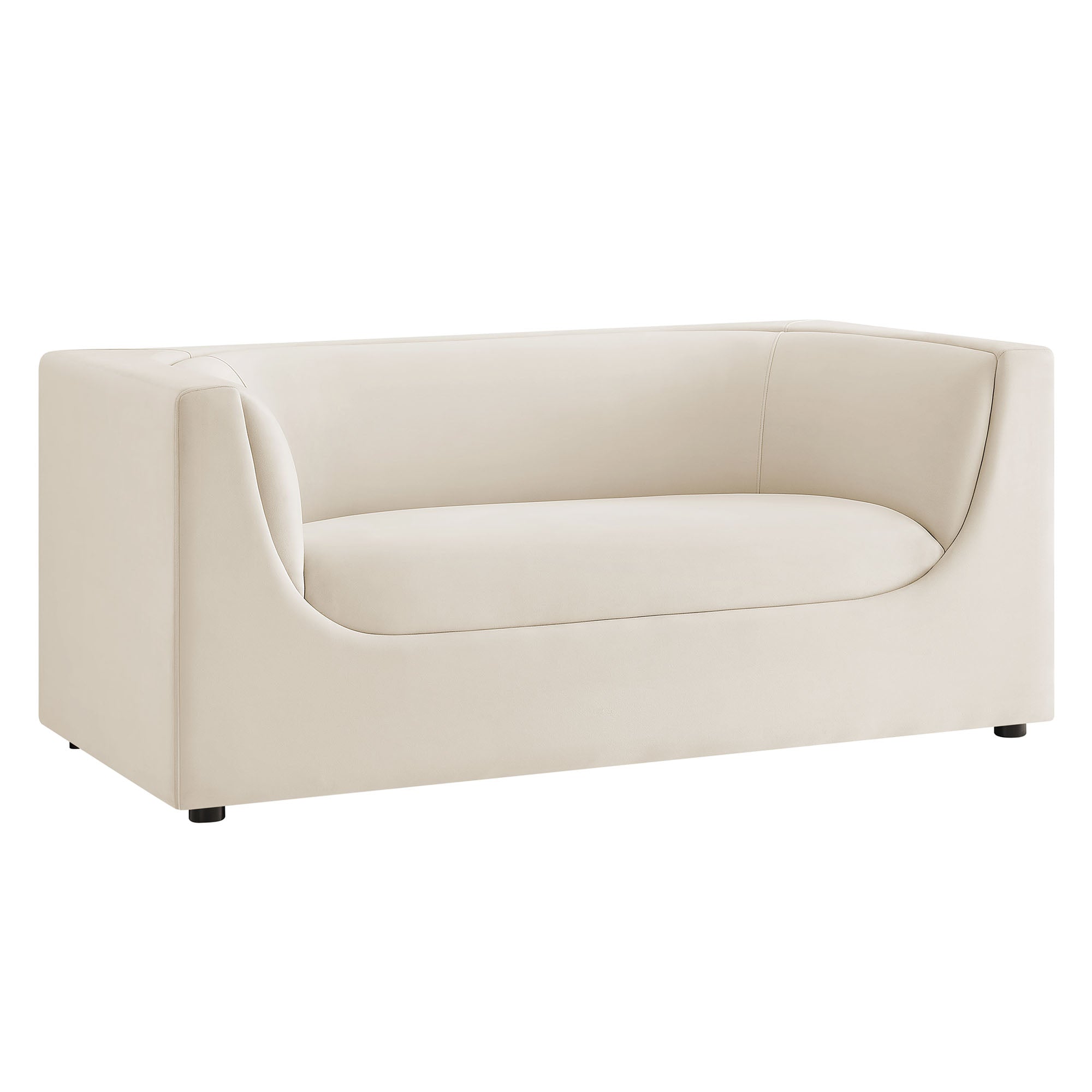 Modway EEI-7565 Hilda 67" Curved Back Performance Velvet Loveseat
