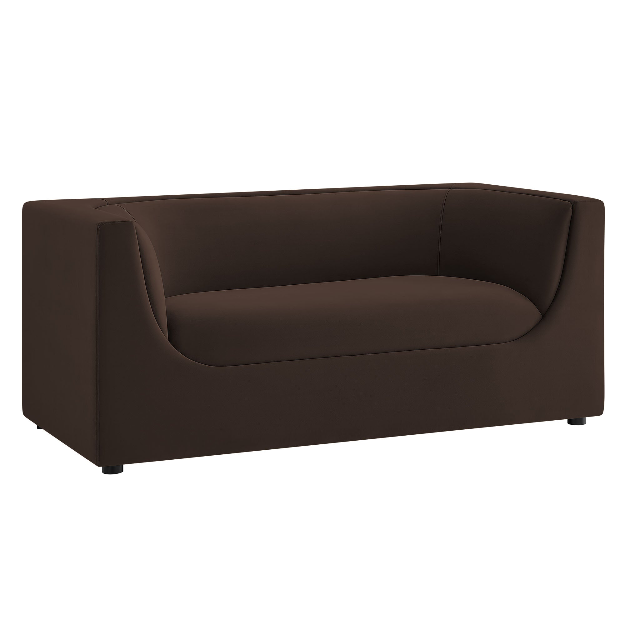 Modway EEI-7565 Hilda 67" Curved Back Performance Velvet Loveseat