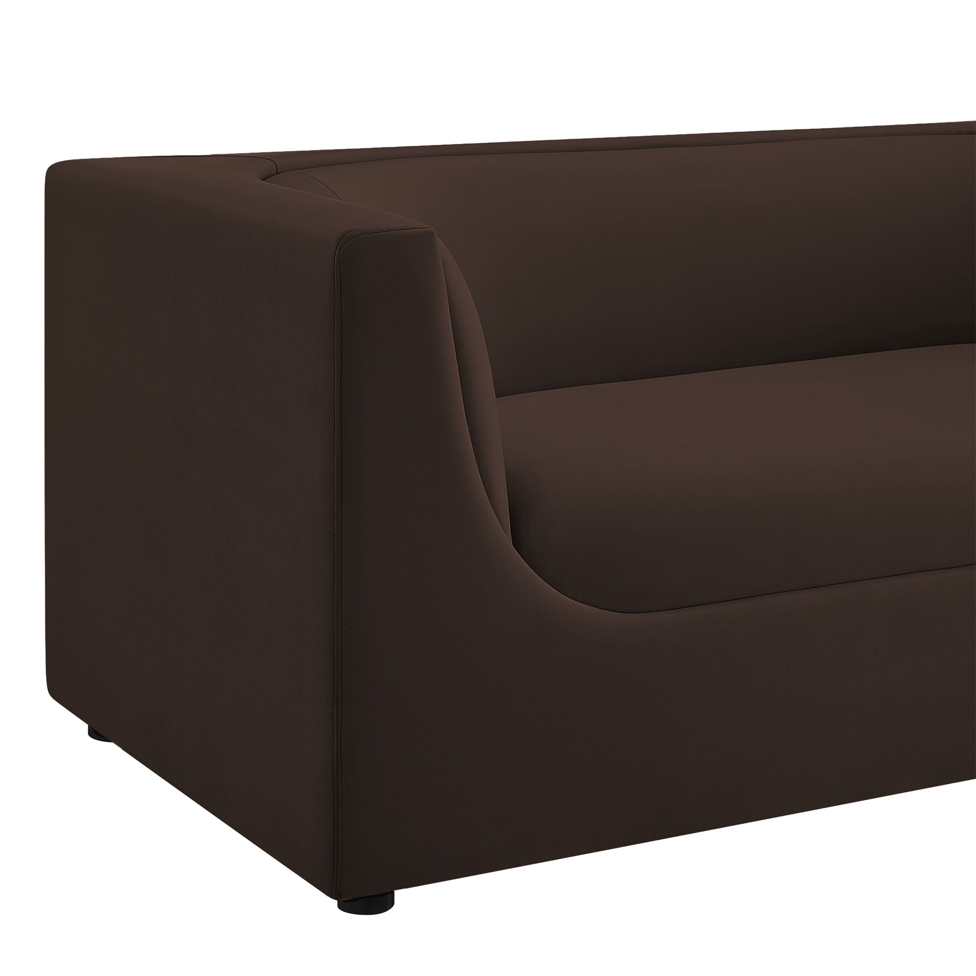 Modway EEI-7565 Hilda 67" Curved Back Performance Velvet Loveseat