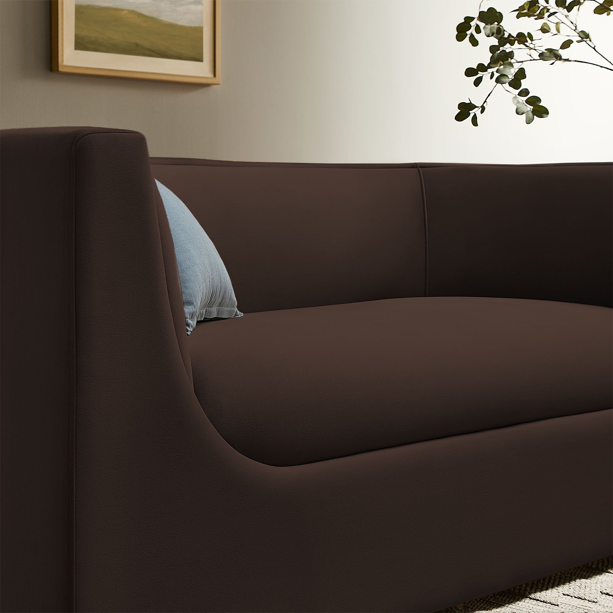 Modway EEI-7565 Hilda 67" Curved Back Performance Velvet Loveseat