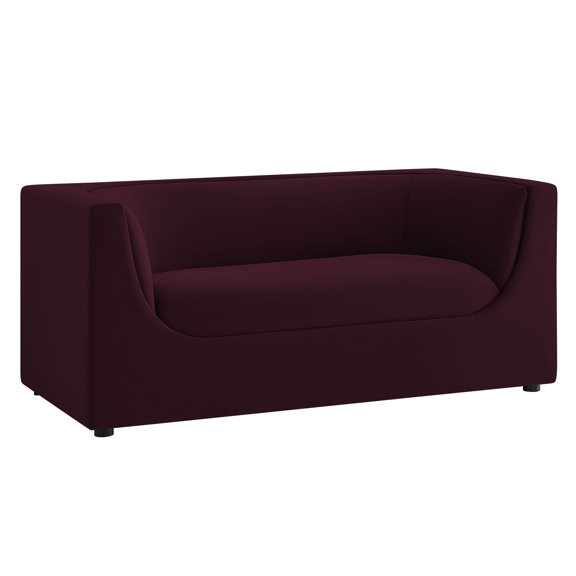 Modway EEI-7565 Hilda 67" Curved Back Performance Velvet Loveseat