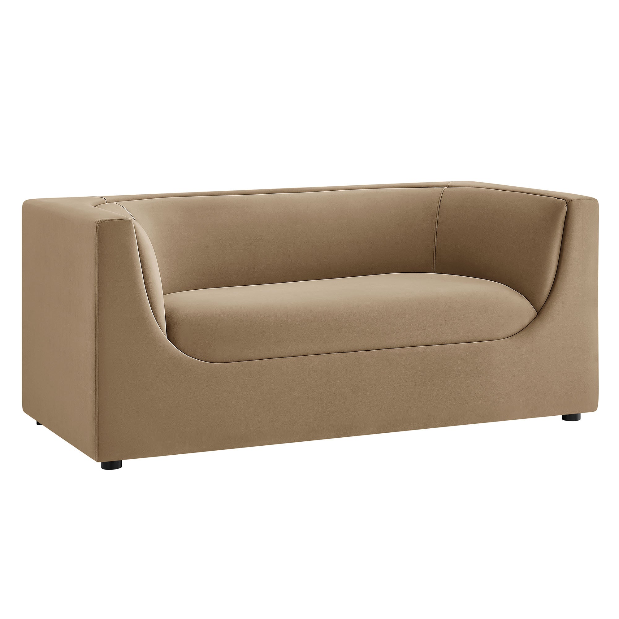 Modway EEI-7565 Hilda 67" Curved Back Performance Velvet Loveseat