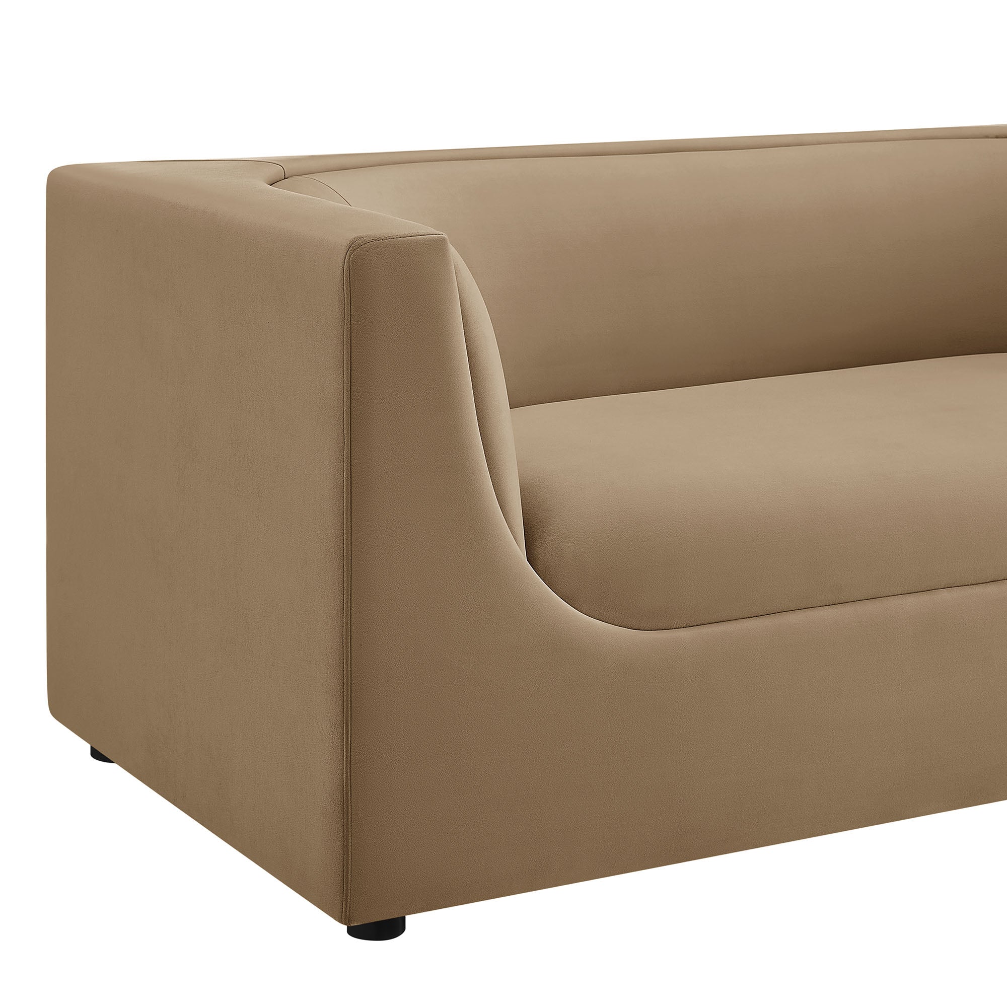 Modway EEI-7565 Hilda 67" Curved Back Performance Velvet Loveseat