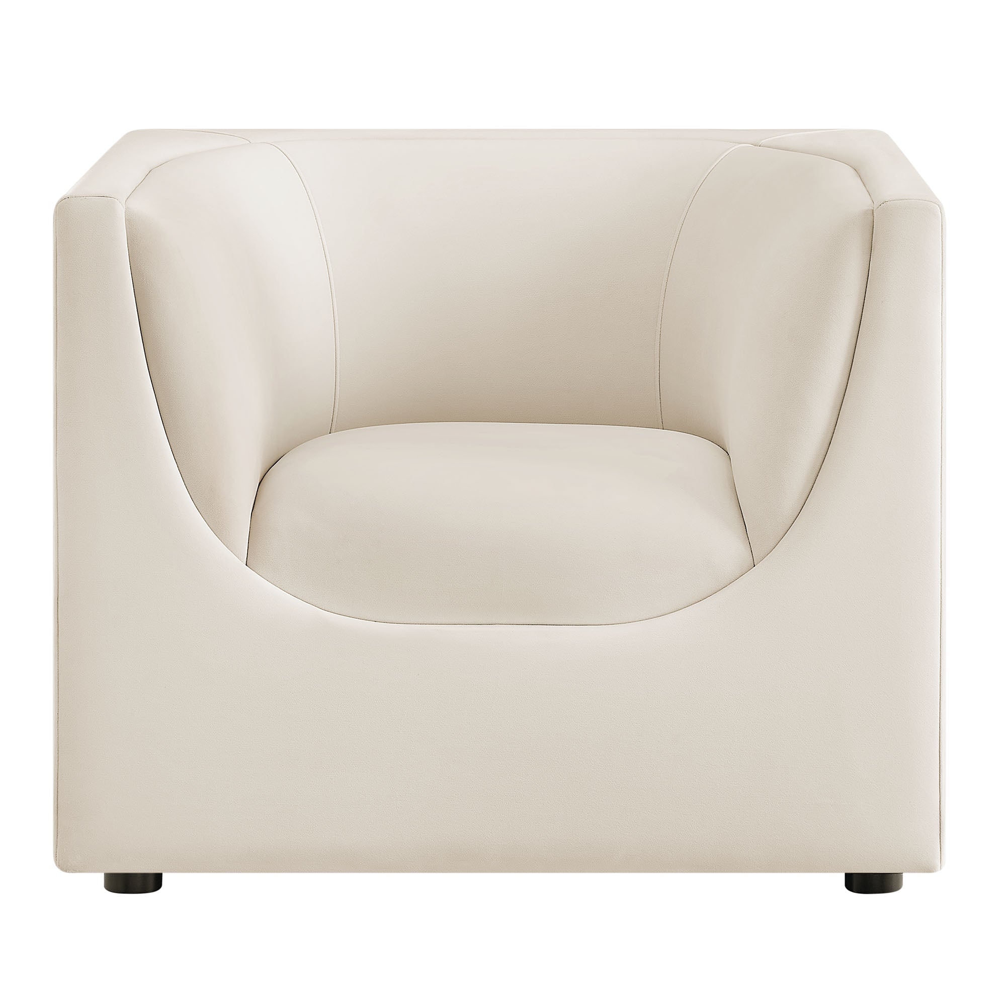 Modway EEI-7566 Hilda Curved Back Performance Velvet Armchair