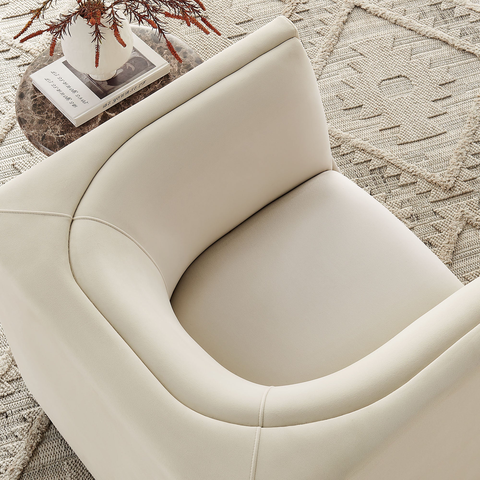 Modway EEI-7566 Hilda Curved Back Performance Velvet Armchair