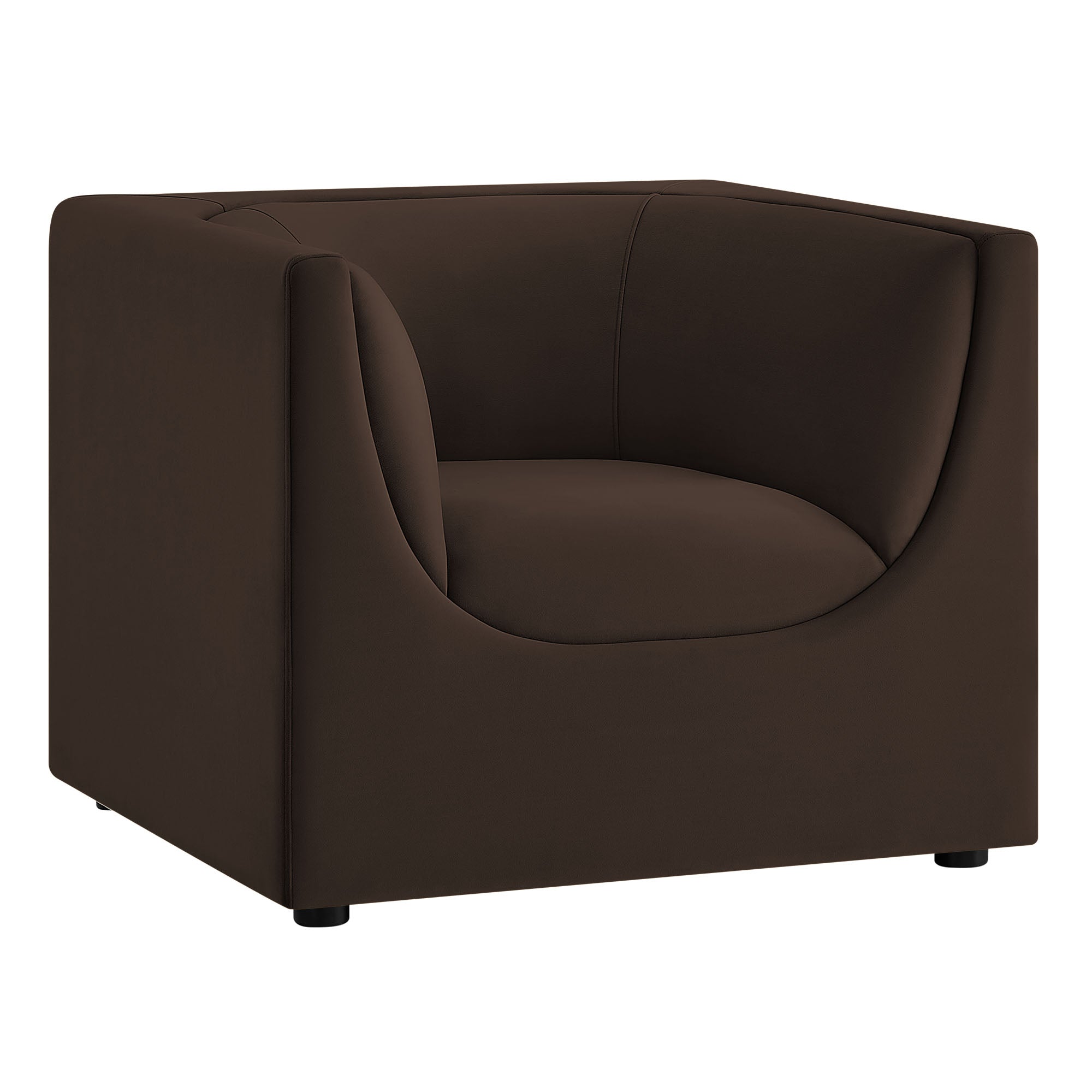 Modway EEI-7566 Hilda Curved Back Performance Velvet Armchair