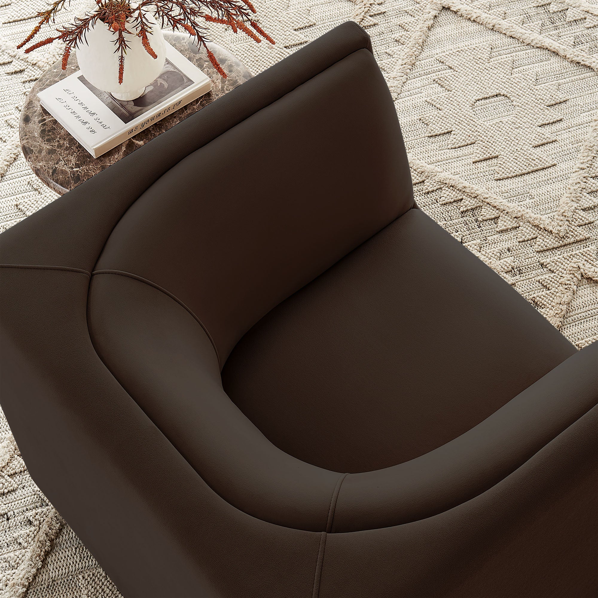 Modway EEI-7566 Hilda Curved Back Performance Velvet Armchair