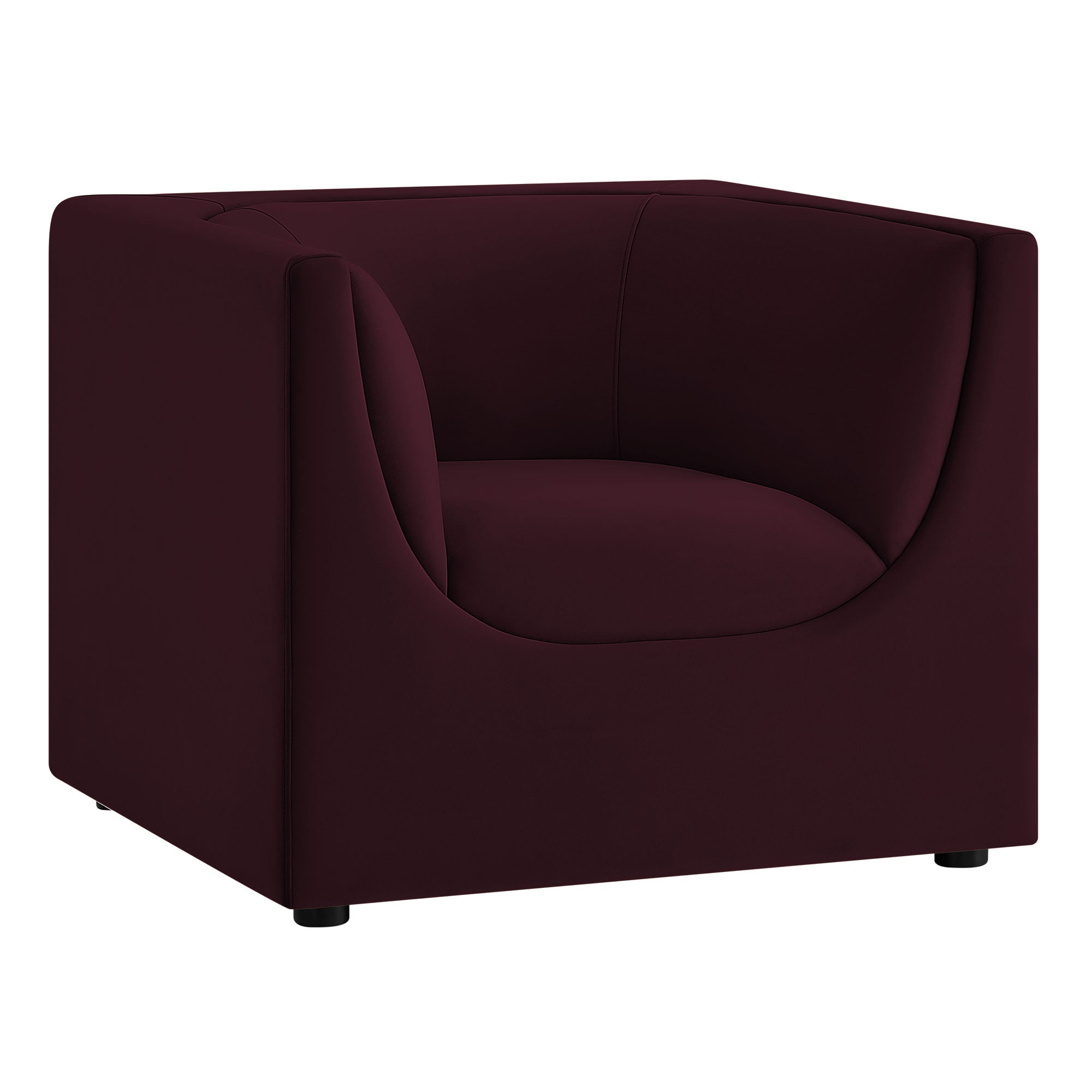 Modway EEI-7566 Hilda Curved Back Performance Velvet Armchair