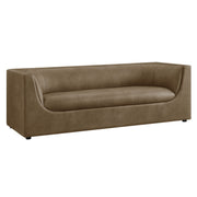 Modway EEI-7567 Hilda 86" Curved Back Vegan Leather Sofa