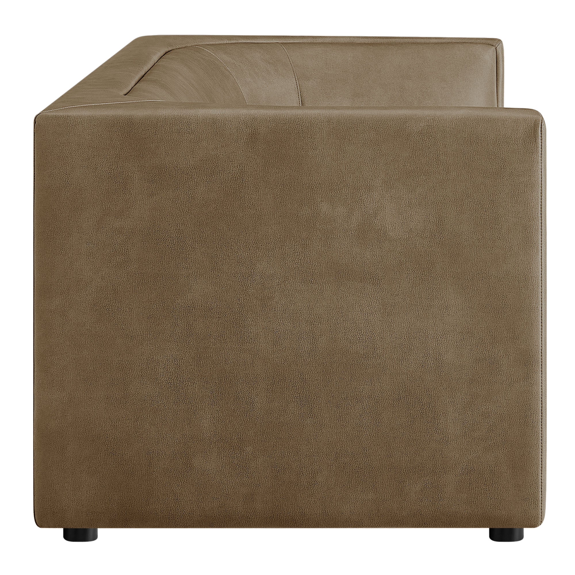 Modway EEI-7567 Hilda 86" Curved Back Vegan Leather Sofa