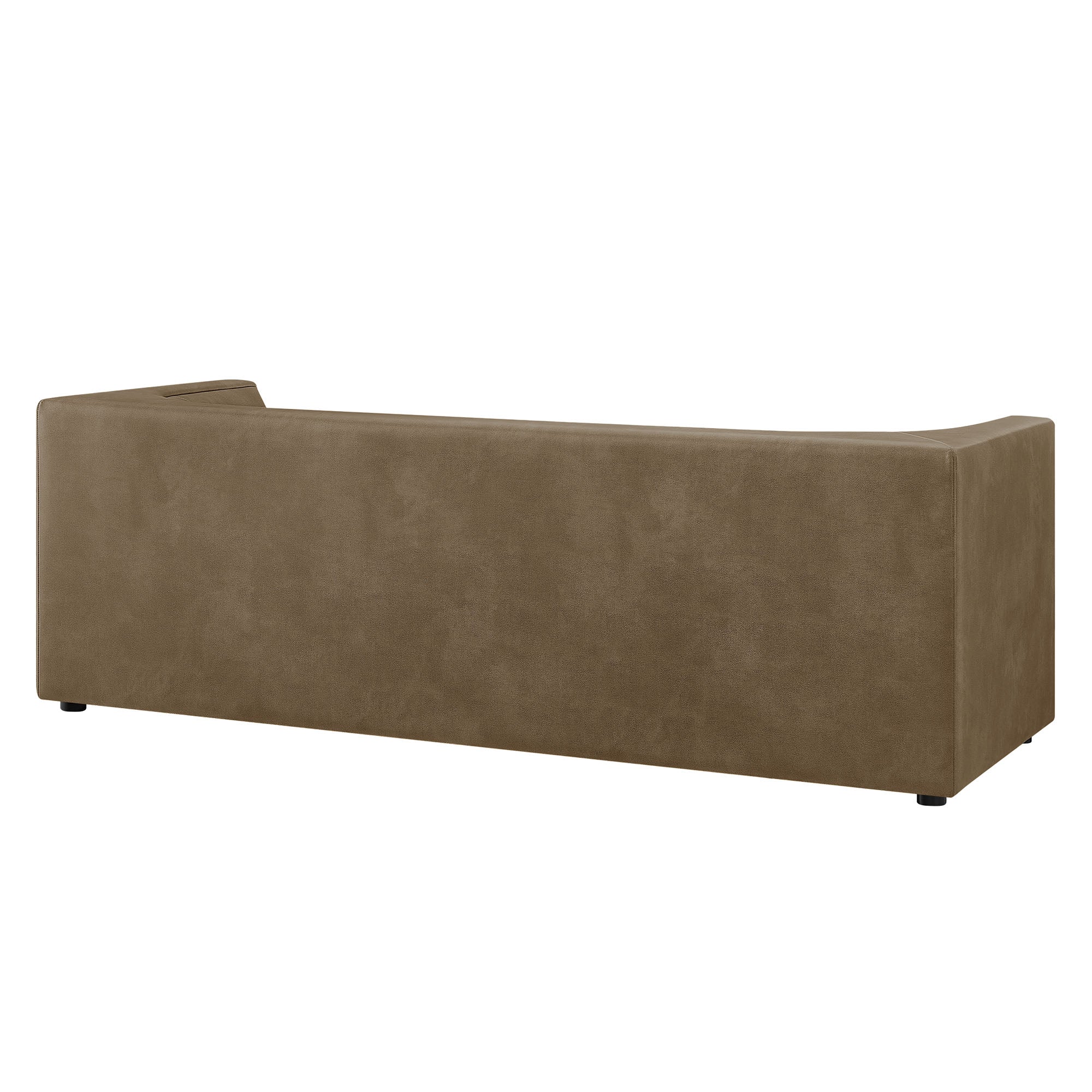 Modway EEI-7567 Hilda 86" Curved Back Vegan Leather Sofa