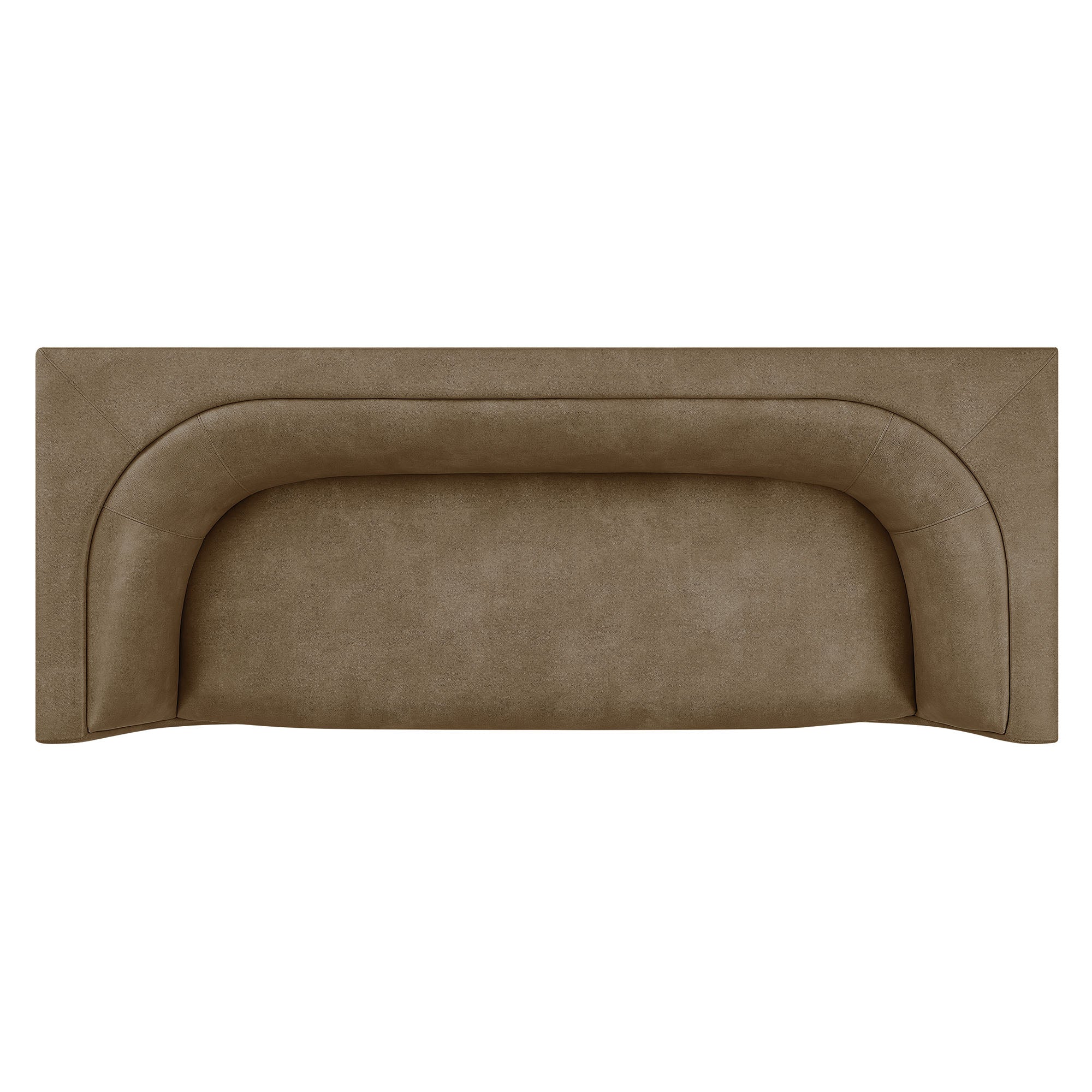 Modway EEI-7567 Hilda 86" Curved Back Vegan Leather Sofa