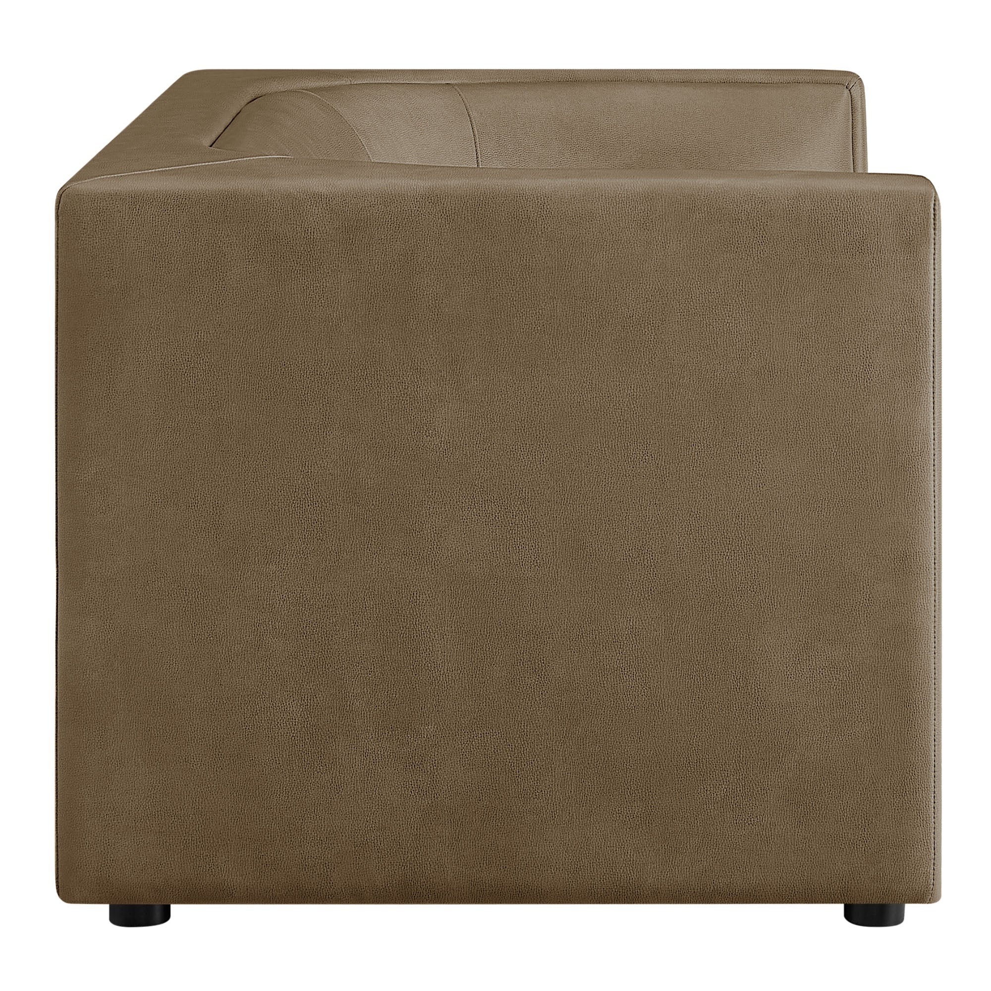 Modway EEI-7568 Hilda 67" Curved Back Vegan Leather Loveseat
