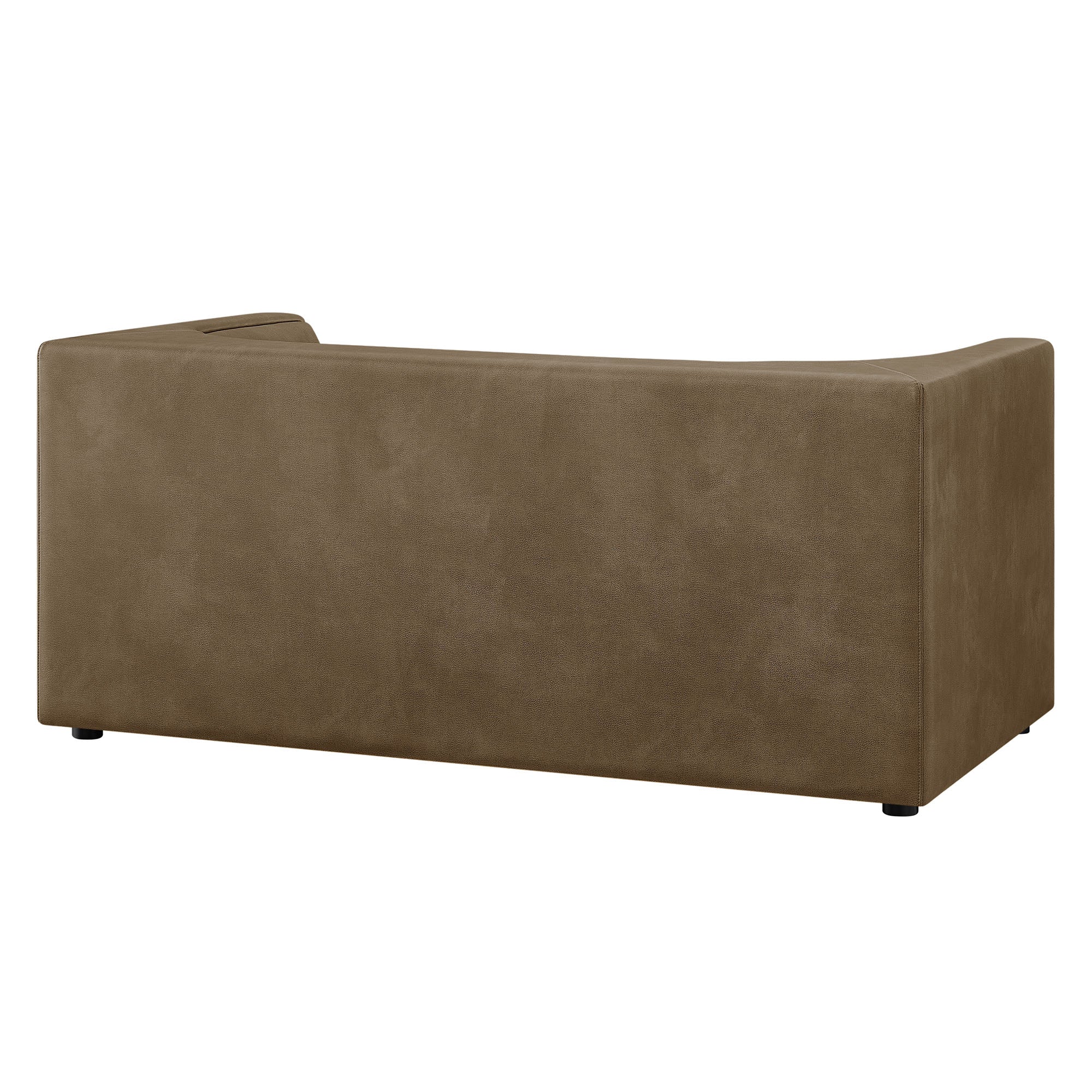 Modway EEI-7568 Hilda 67" Curved Back Vegan Leather Loveseat