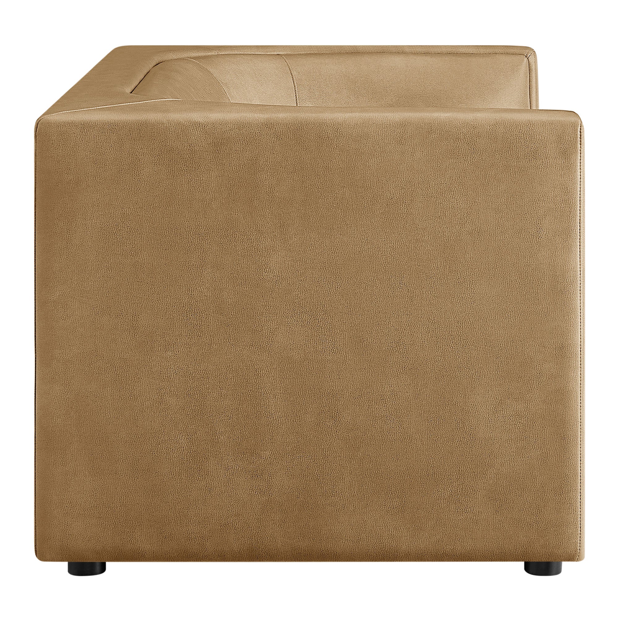 Modway EEI-7568 Hilda 67" Curved Back Vegan Leather Loveseat