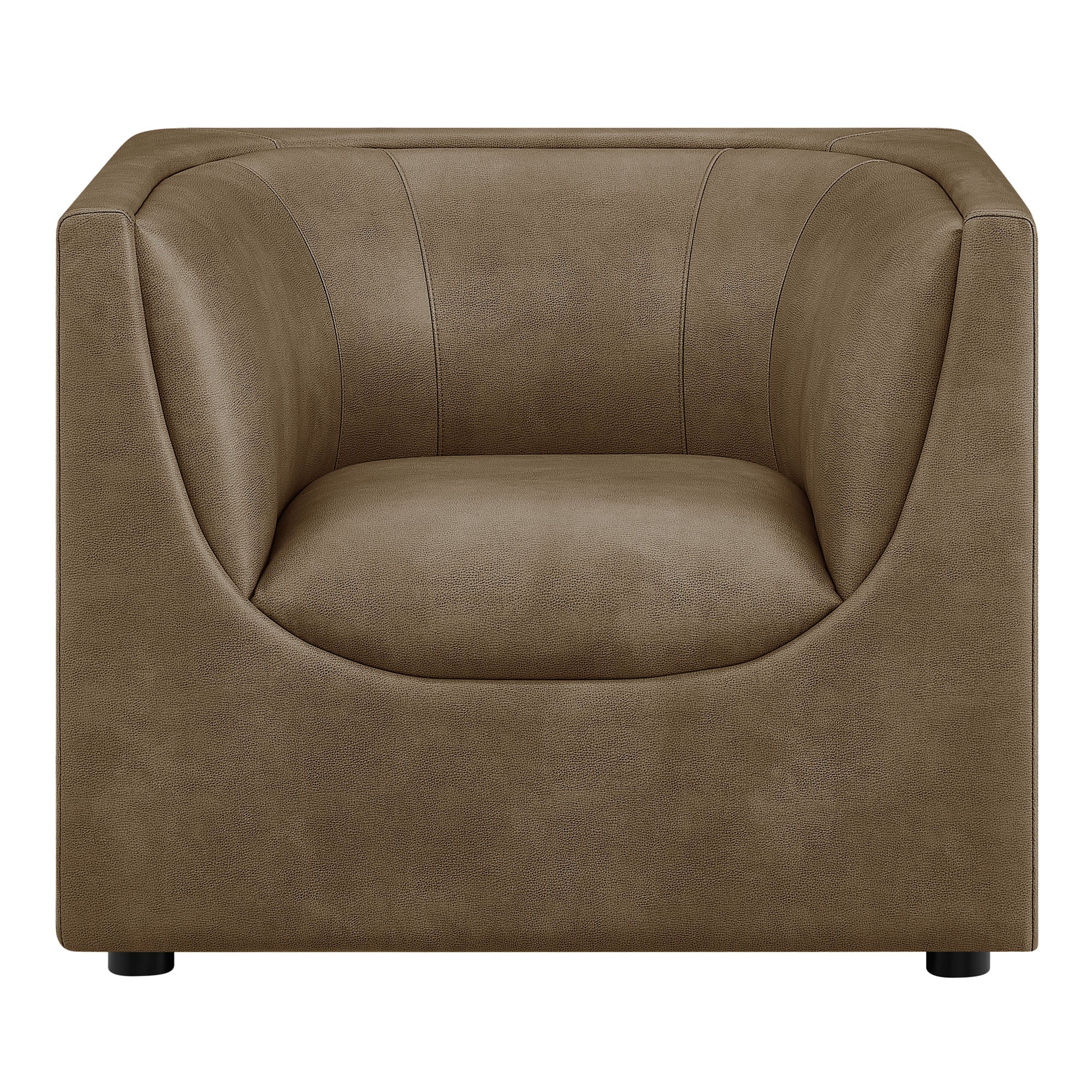 Modway EEI-7569 Hilda Curved Back Vegan Leather Armchair