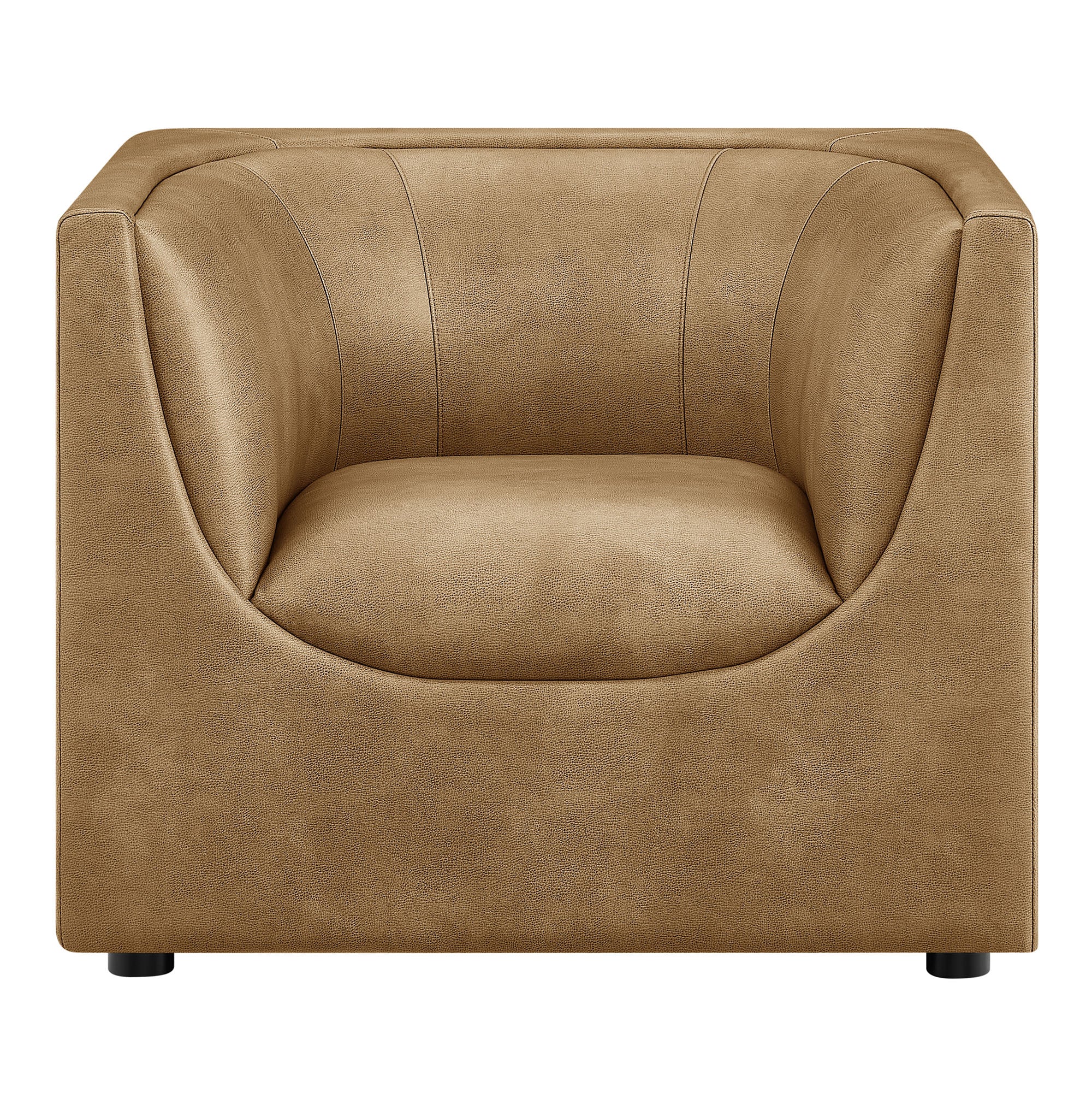 Modway EEI-7569 Hilda Curved Back Vegan Leather Armchair