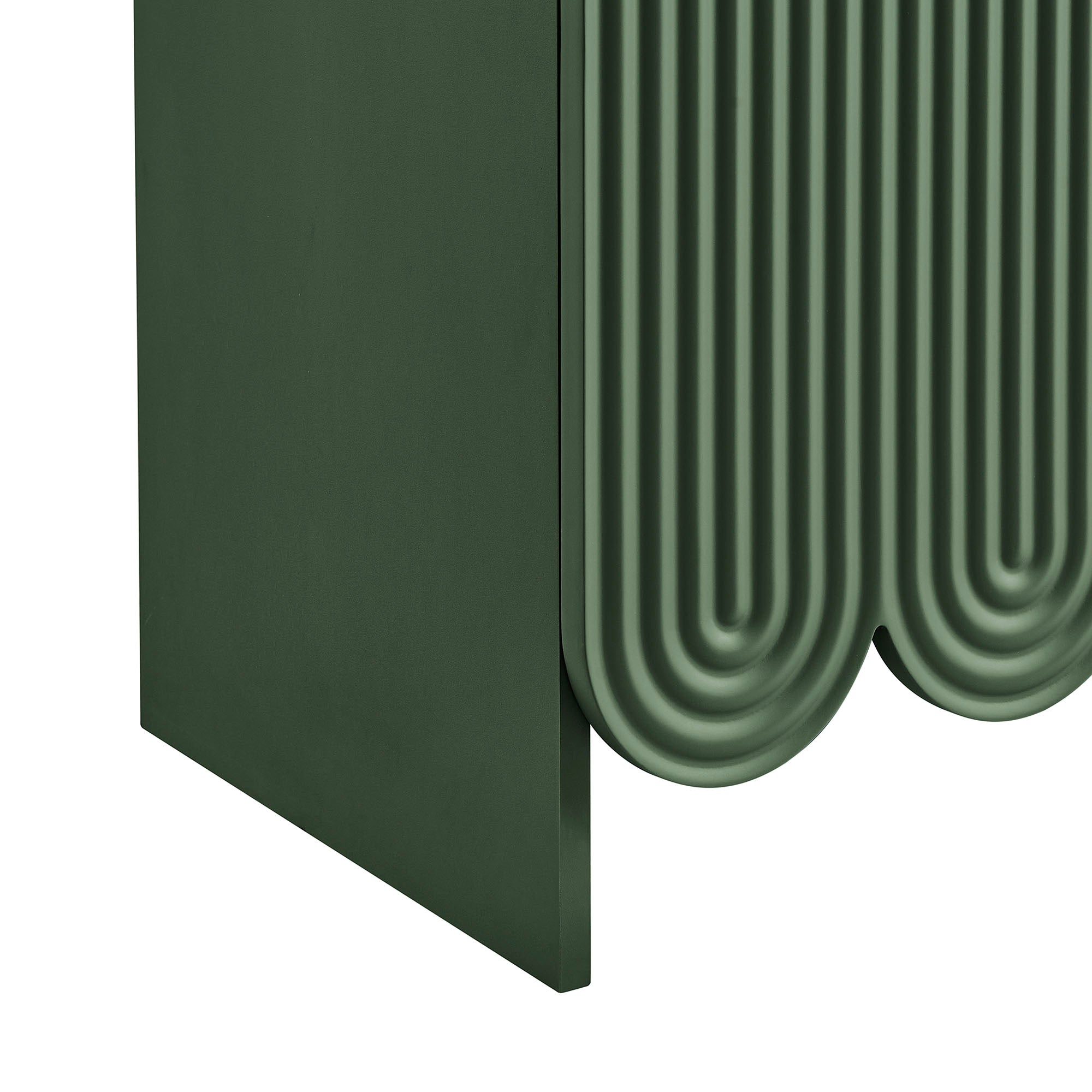 Modway Dahlia 78 Inch Fluted and Scalloped Arched Storage Cabinet