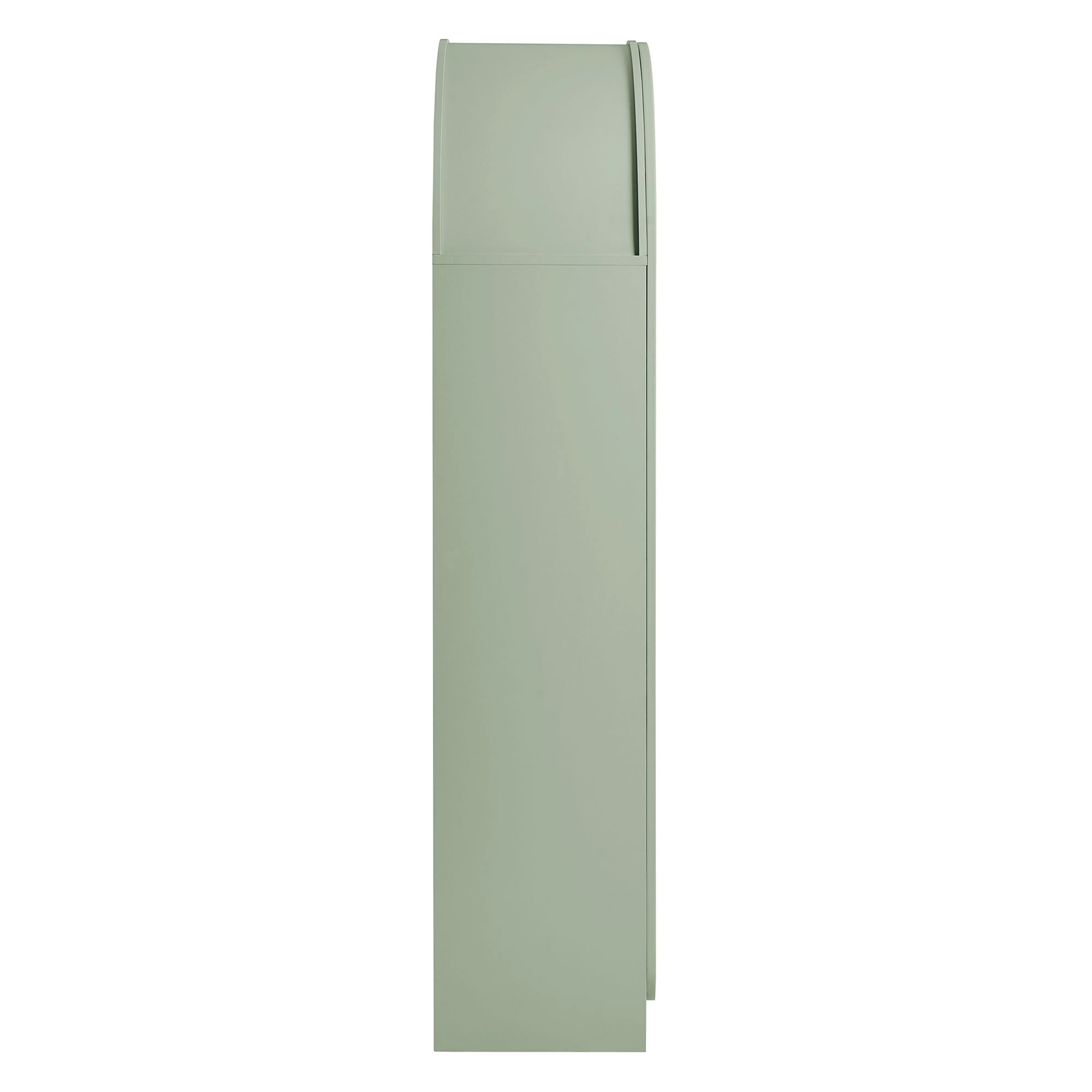 Modway Dahlia 78 Inch Fluted and Scalloped Arched Storage Cabinet