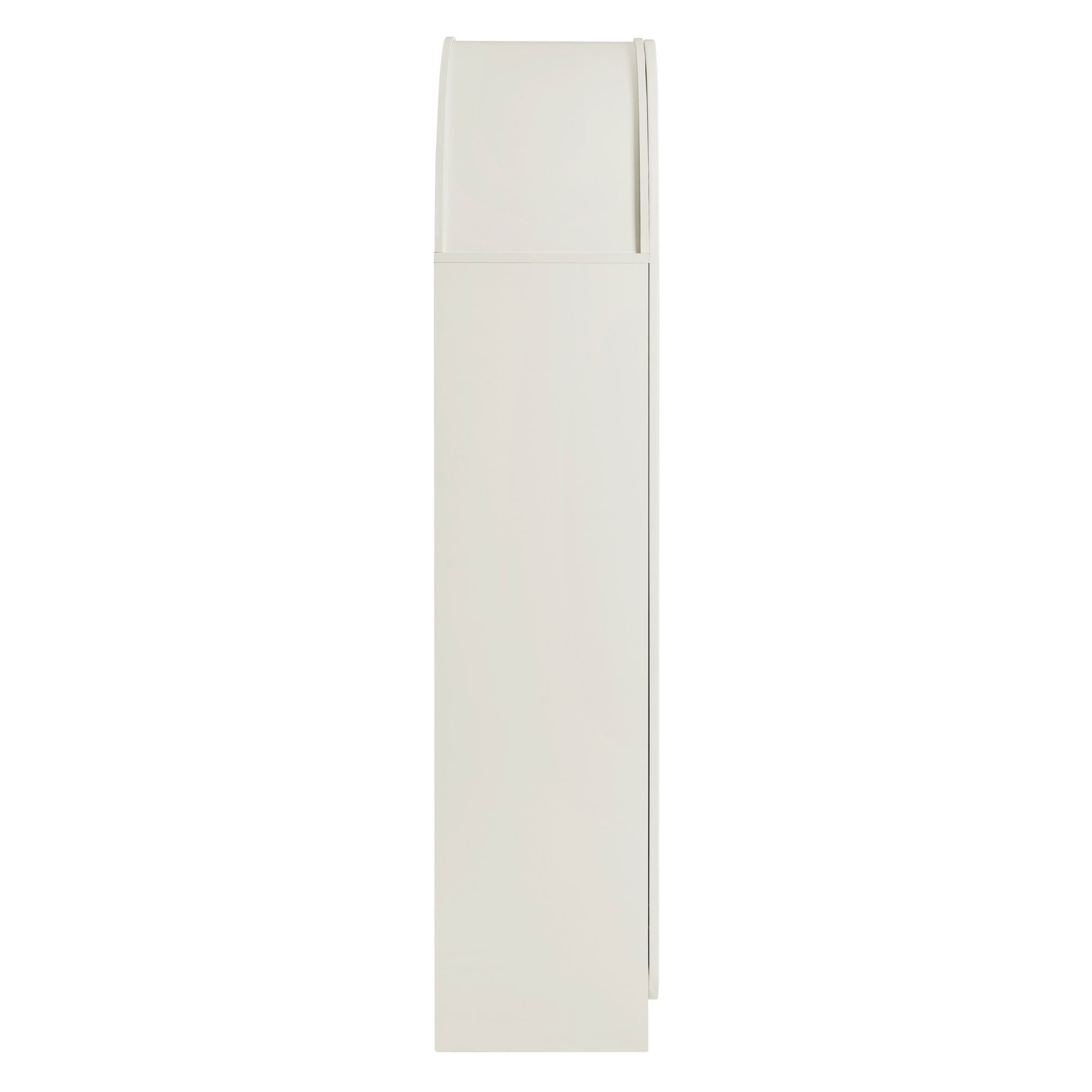 Modway Dahlia 78 Inch Fluted and Scalloped Arched Storage Cabinet