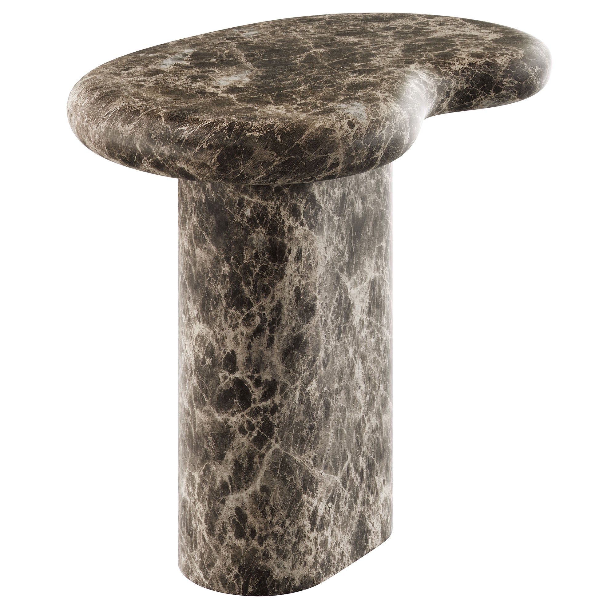 Modway EEI-7572 Elowen Outdoor Patio Faux Marble Side Table