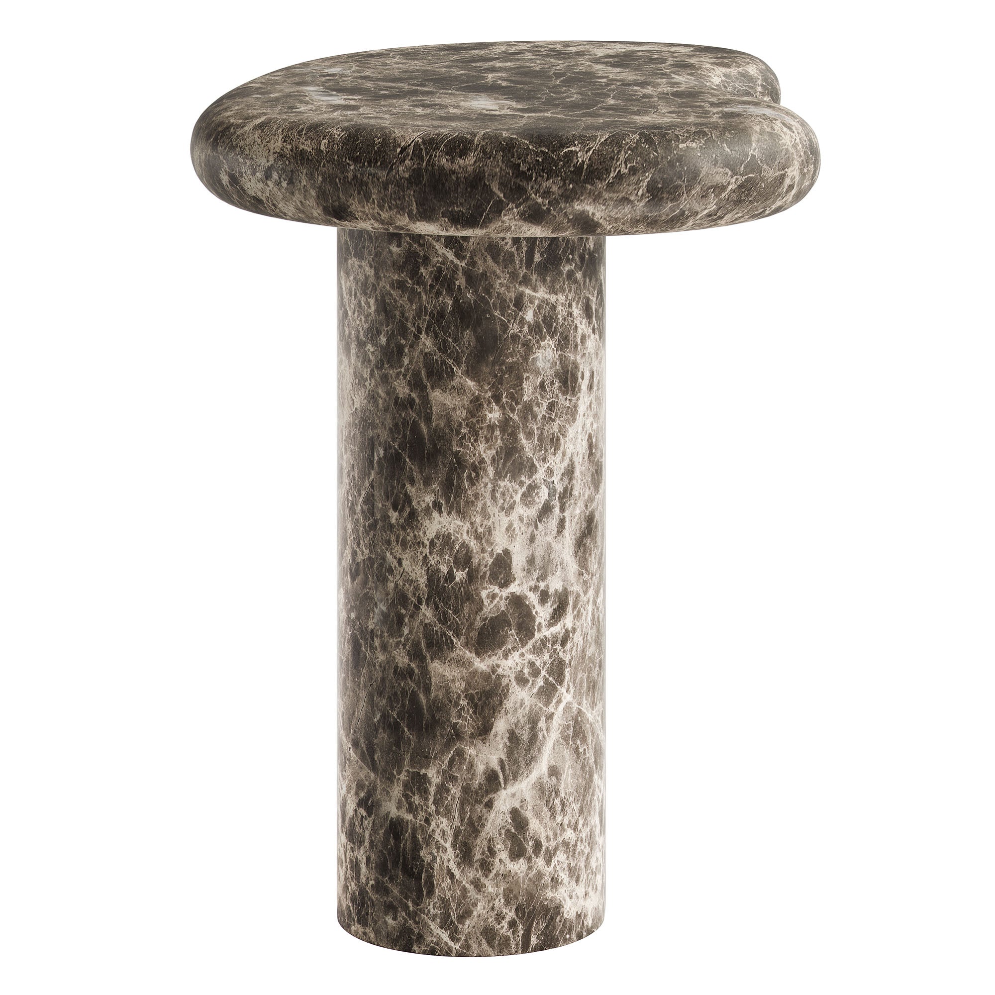 Modway Elowen Outdoor Patio Faux Marble Side Table